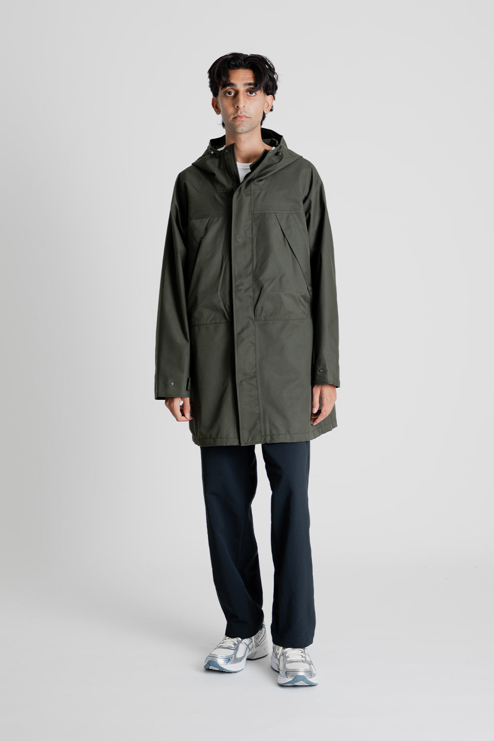 Nanamica 2L GORE-TEX Hooded Coat in Khaki