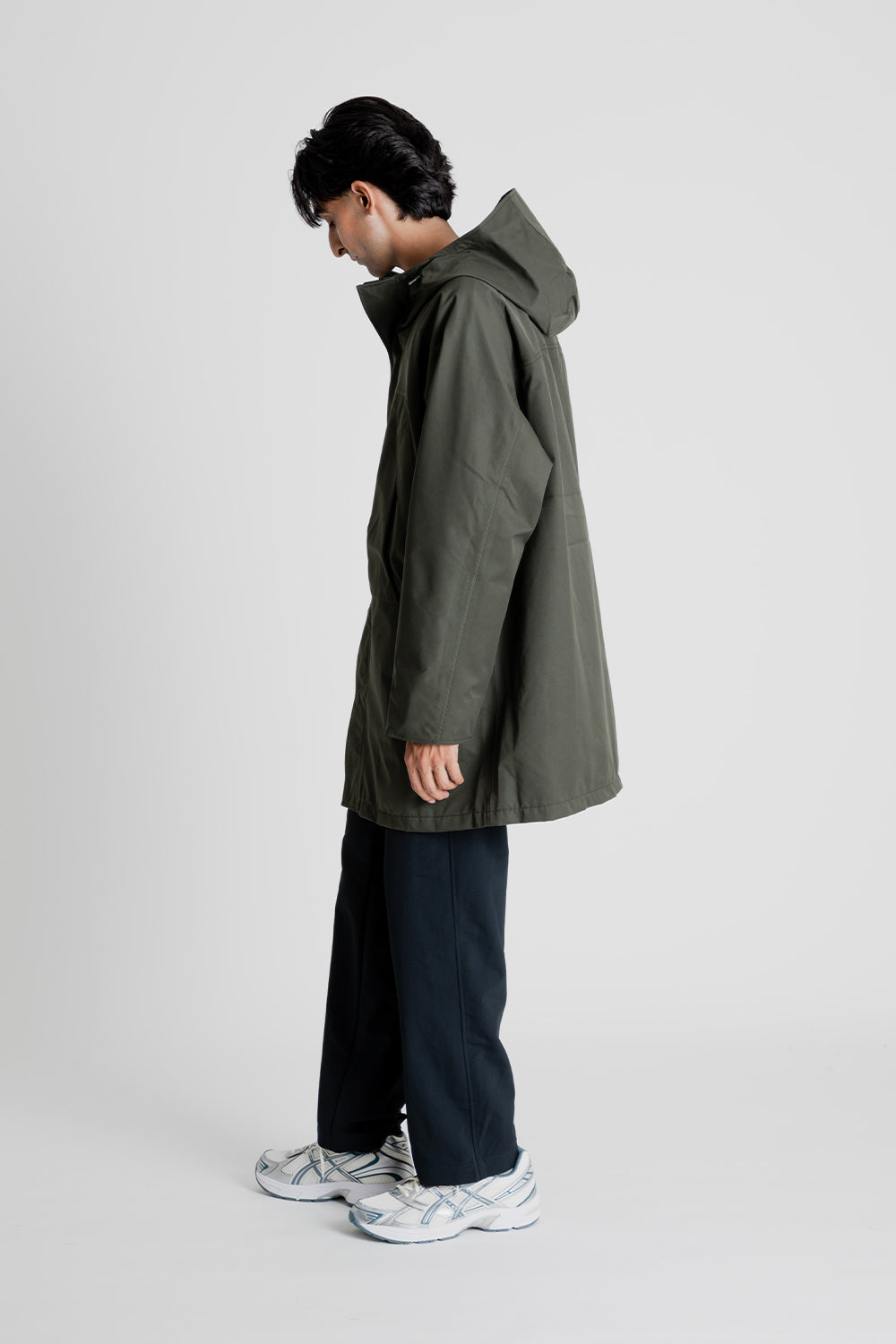 Nanamica 2L GORE-TEX Hooded Coat in Khaki