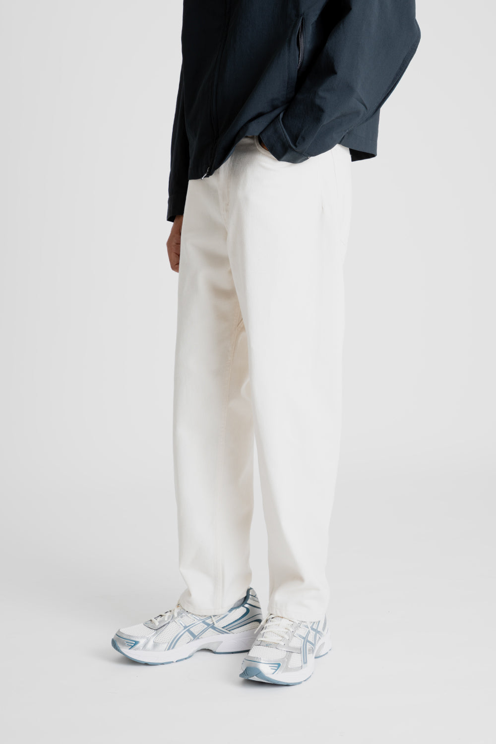 Nanamica 5 Pocket Straight Denim Pants in Natural