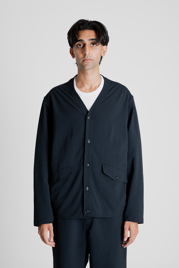 Nanamica ALPHADRY Cardigan in Black | Wallace Mercantile Shop