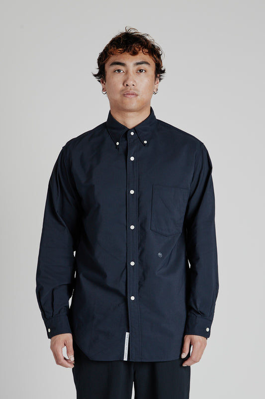 Button Down Wind Shirt - Dark Navy - Wallace Mercantile Shop