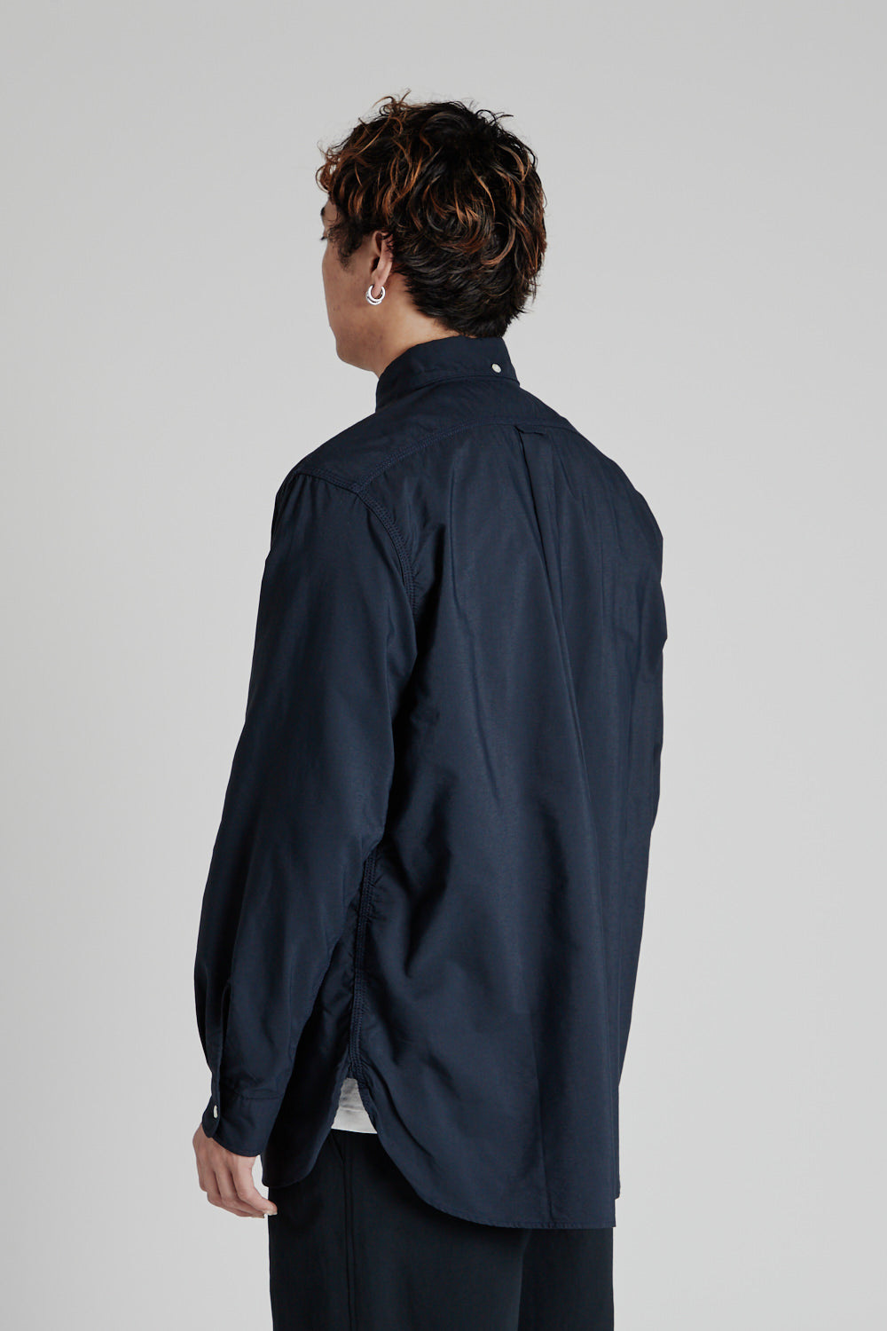 Button Down Wind Shirt - Dark Navy - Wallace Mercantile Shop