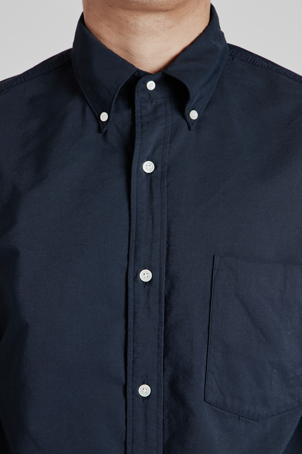 Button Down Wind Shirt - Dark Navy - Wallace Mercantile Shop