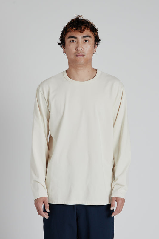 COOLMAX Jersey L/S Tee - Natural - Wallace Mercantile Shop