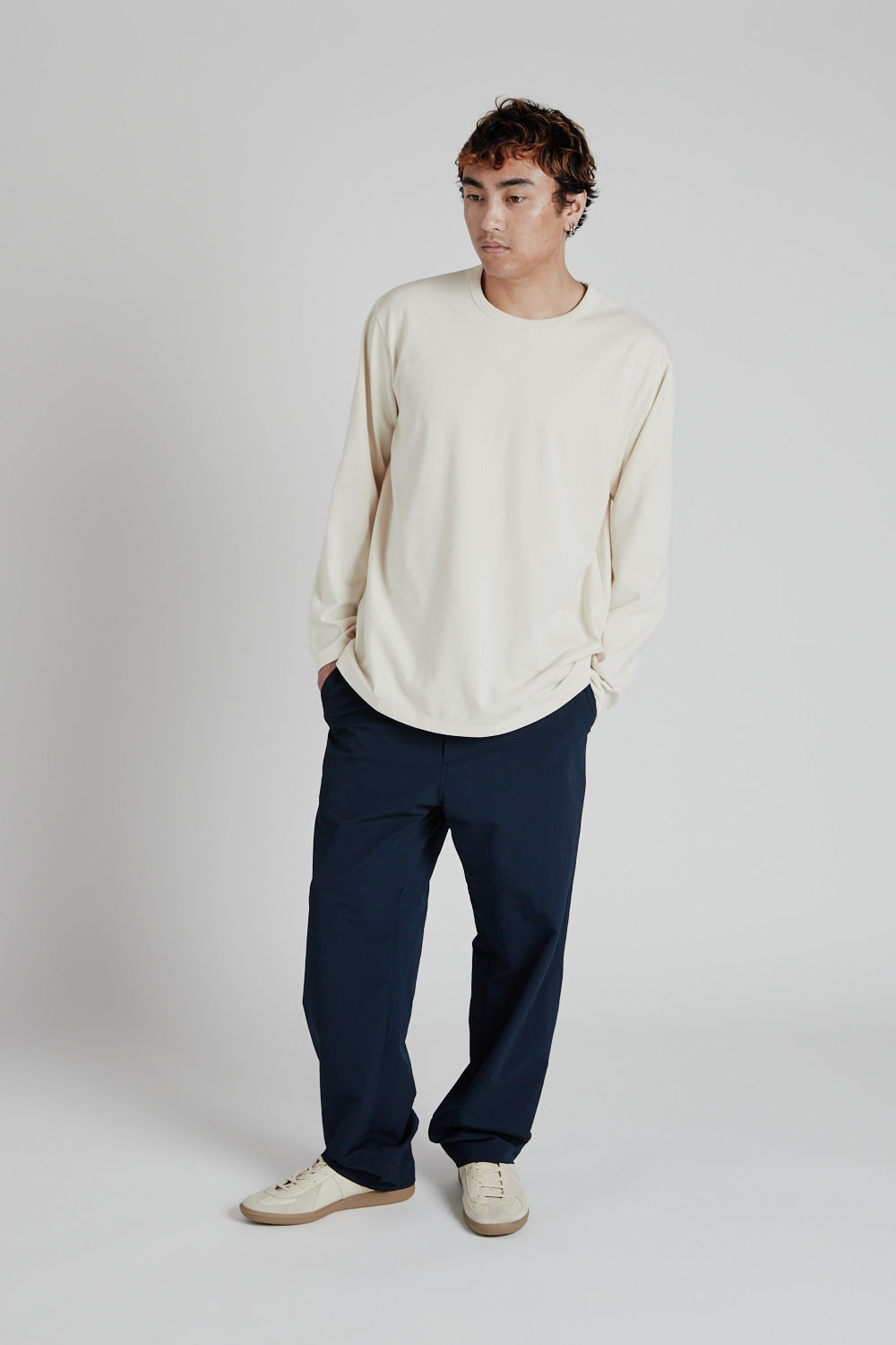COOLMAX Jersey L/S Tee - Natural - Wallace Mercantile Shop