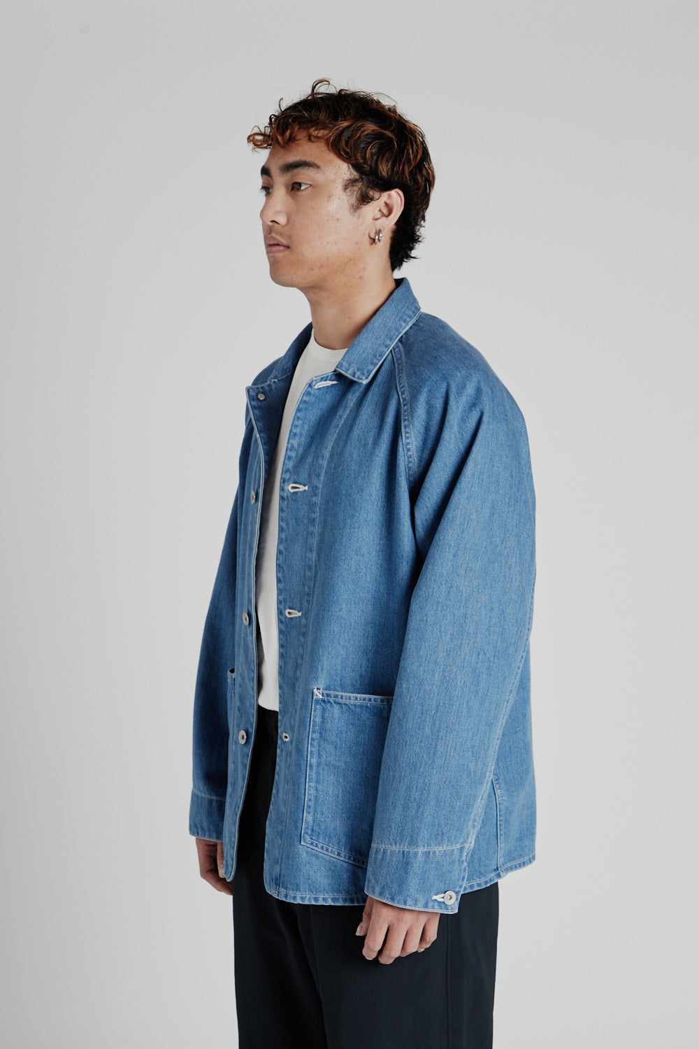 Denim Jacket - Indigo Bleach - Wallace Mercantile Shop
