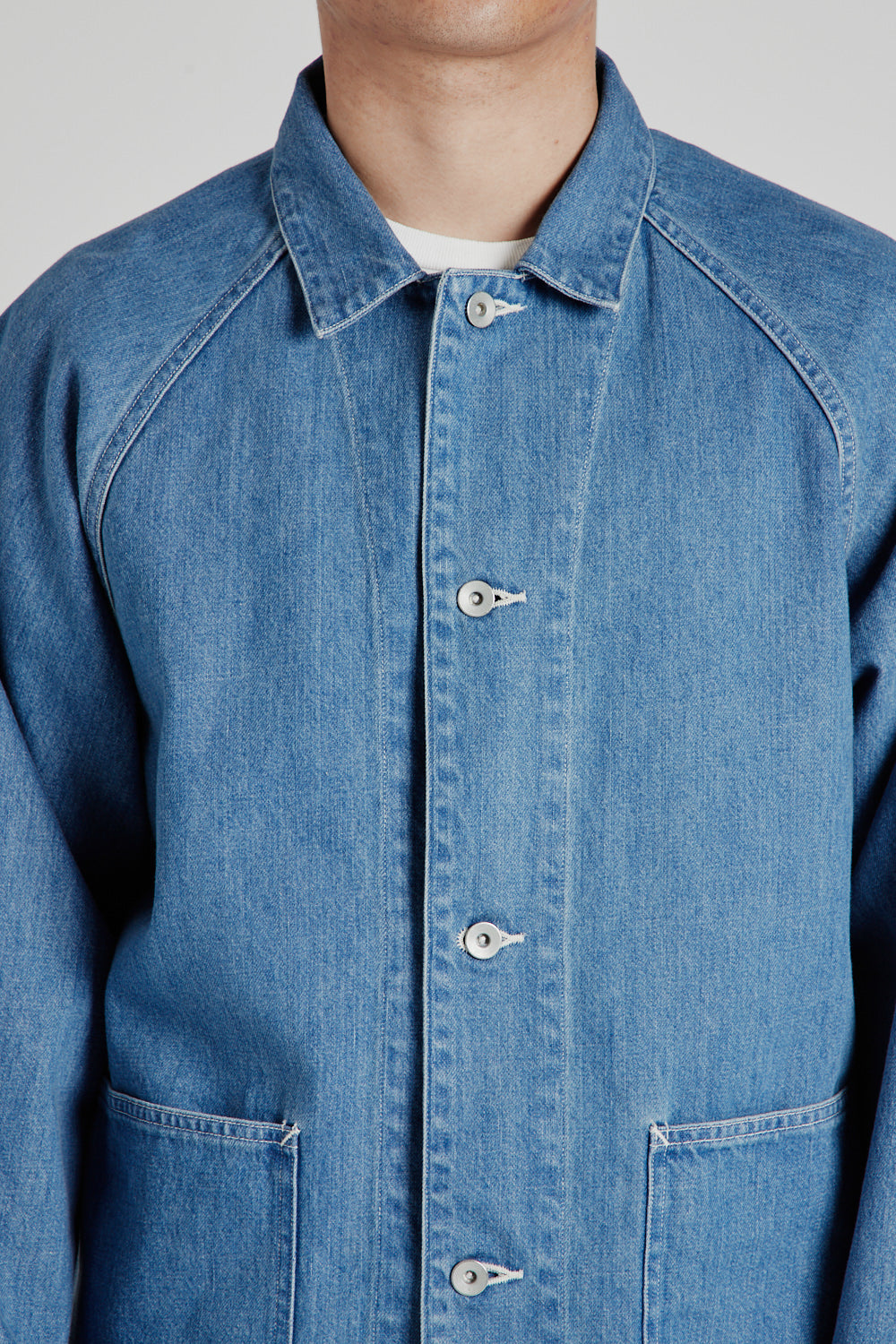Denim Jacket - Indigo Bleach - Wallace Mercantile Shop