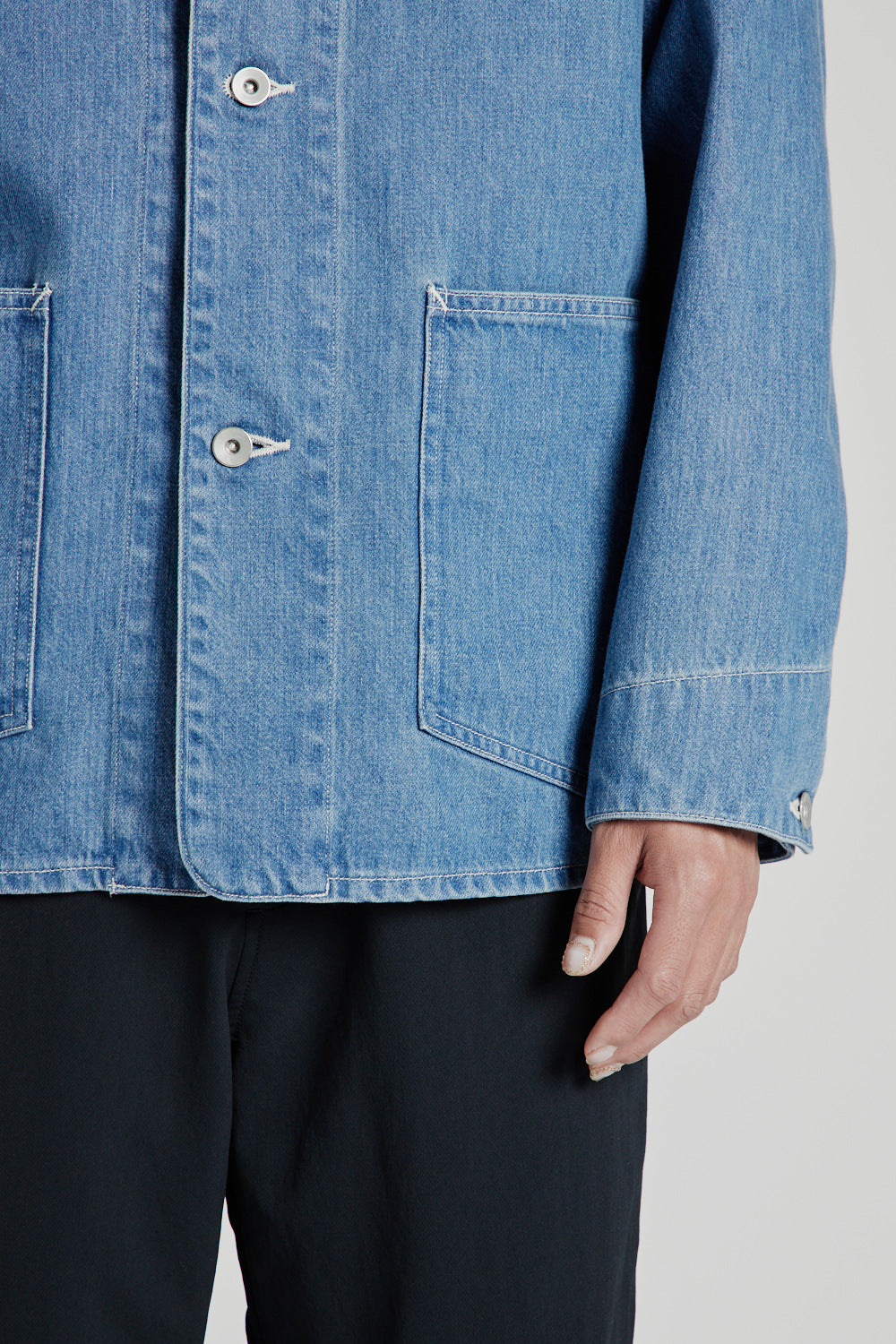 Denim Jacket - Indigo Bleach - Wallace Mercantile Shop