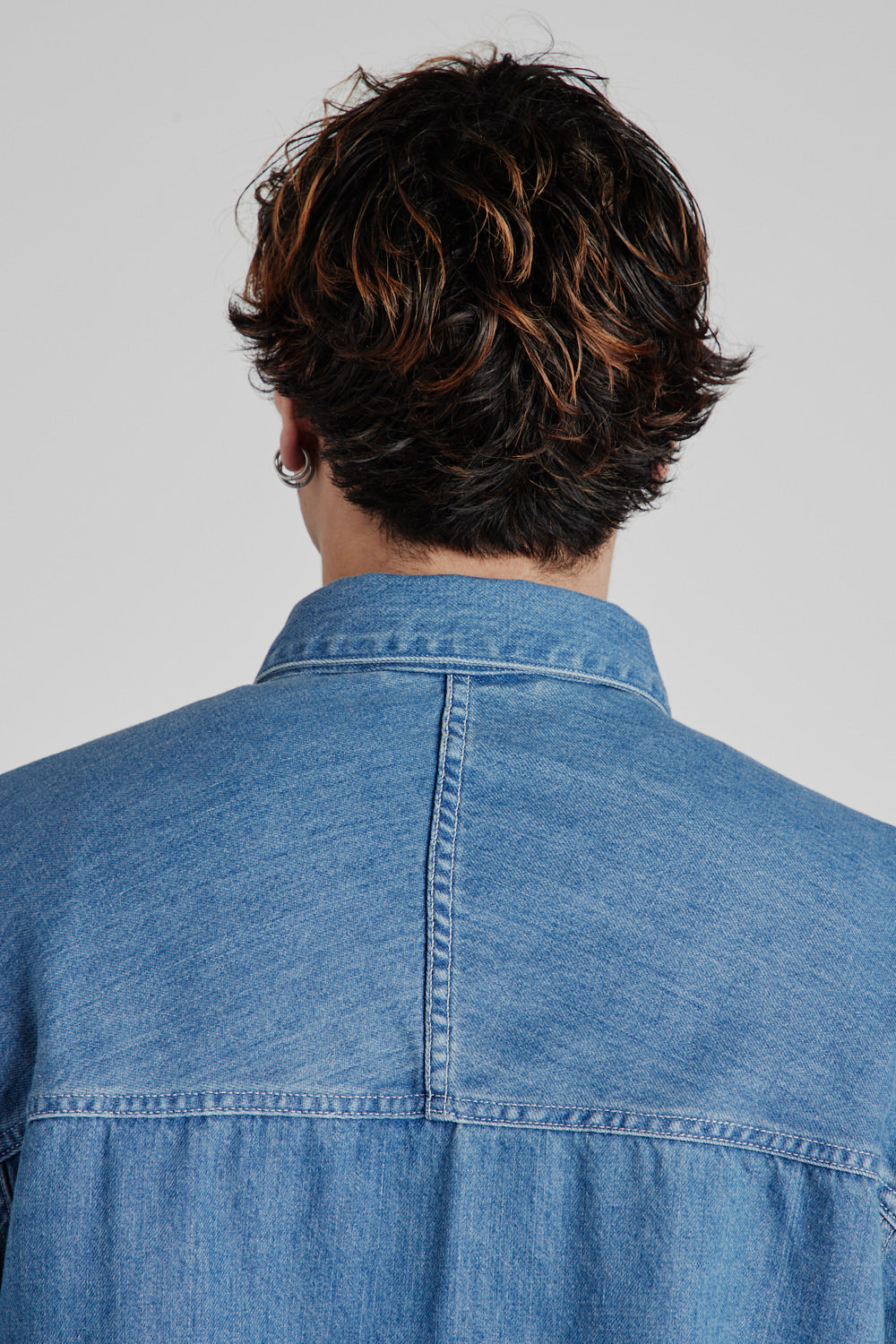 Denim Jacket - Indigo Bleach - Wallace Mercantile Shop