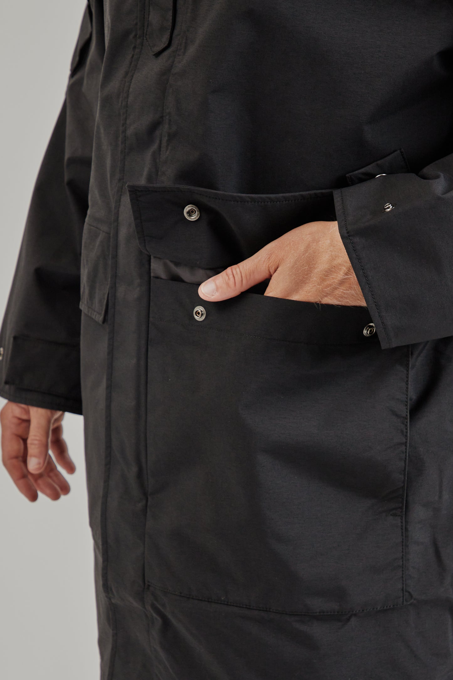 Nanamica FW25 2L Nylon Gore-Tex Cruiser Coat Black 10
