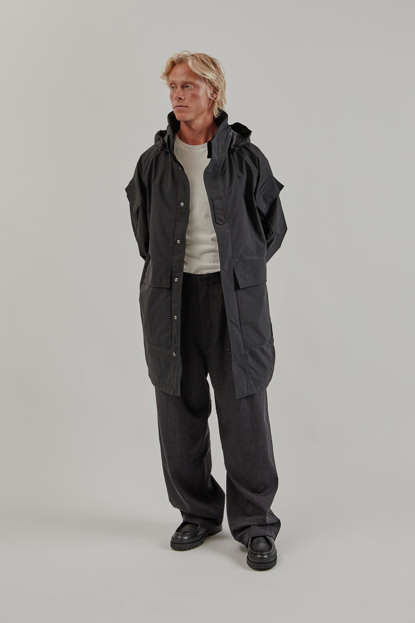 Nanamica FW25 2L Nylon Gore-Tex Cruiser Coat Black 19