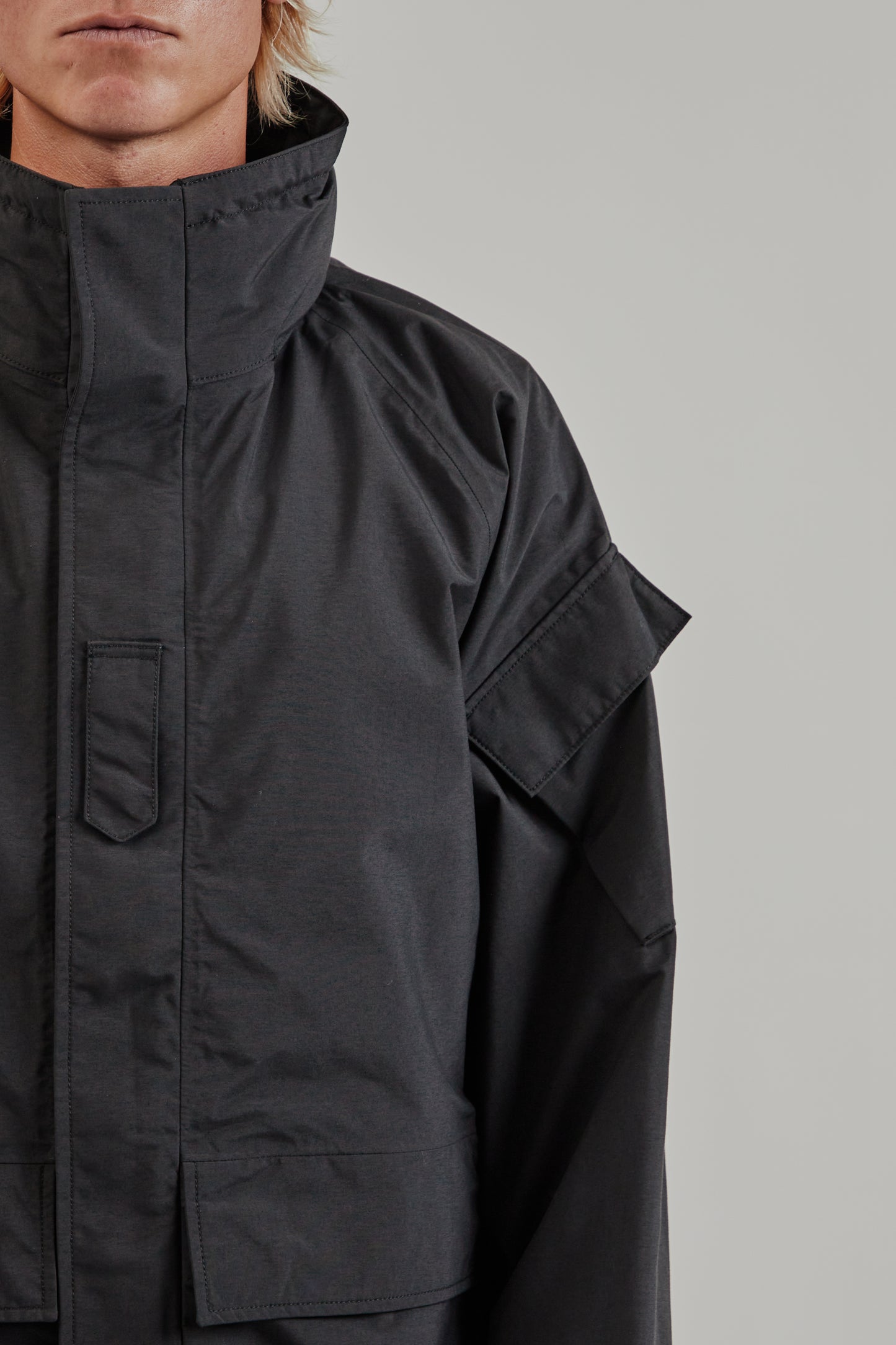 Nanamica FW25 2L Nylon Gore-Tex Cruiser Coat Black 7