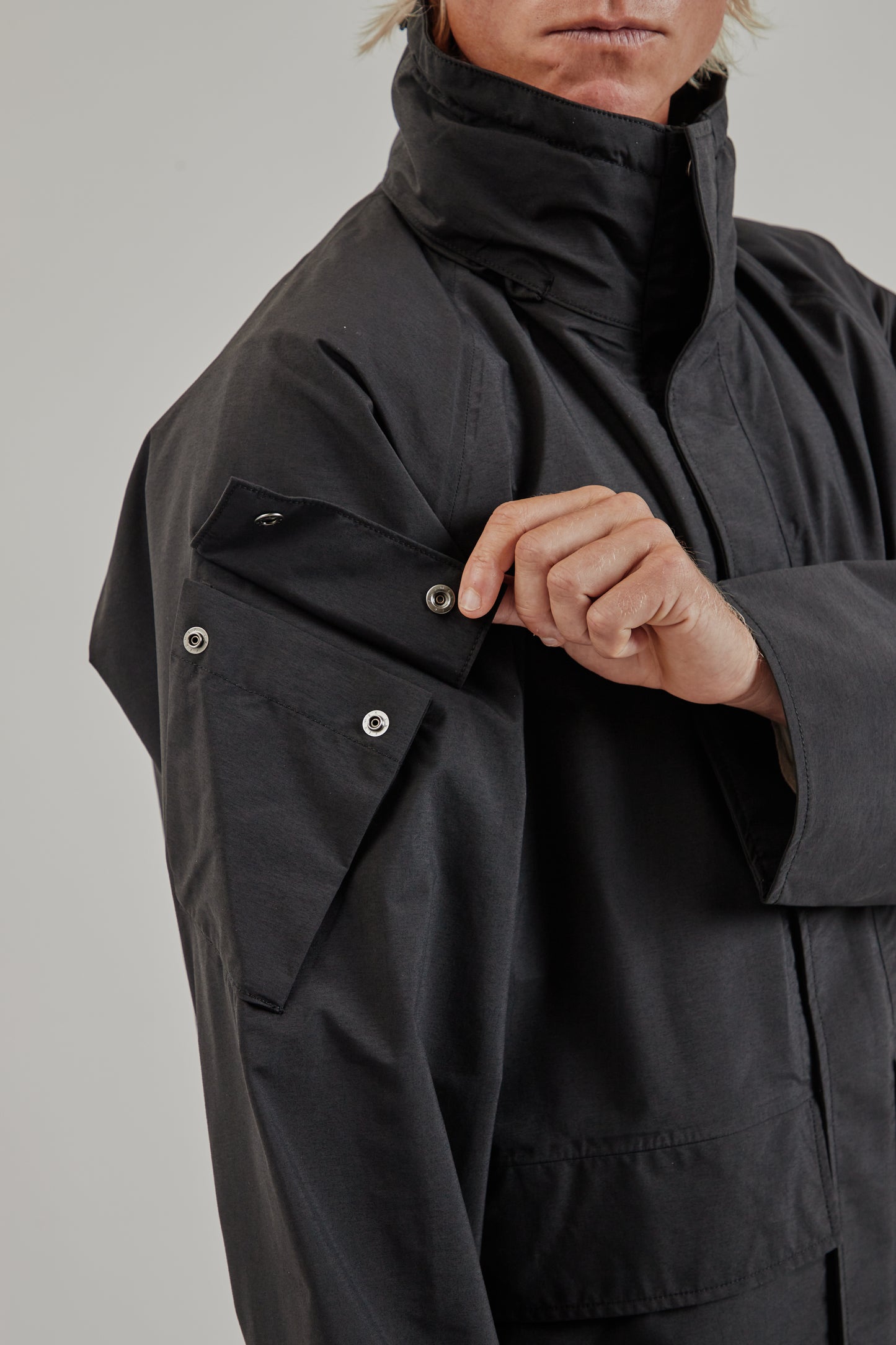 Nanamica FW25 2L Nylon Gore-Tex Cruiser Coat Black 9