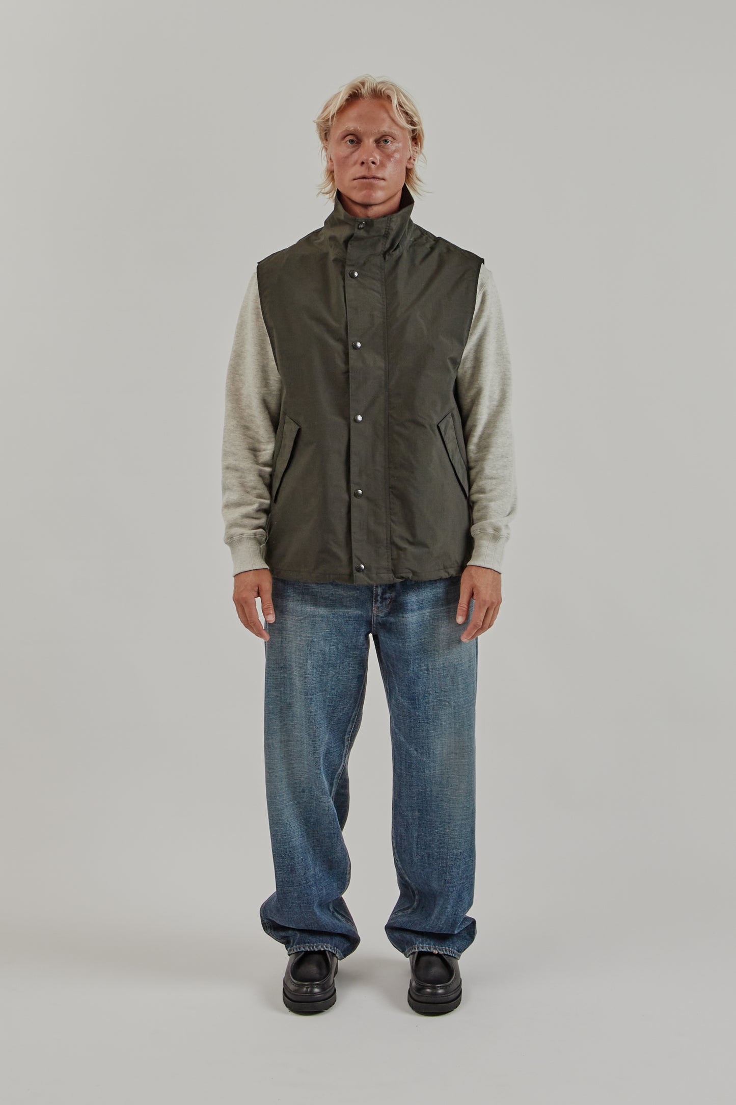 Nanamica FW25 2L PERTEX UNLIMITED Field Vest Dark Olive 1