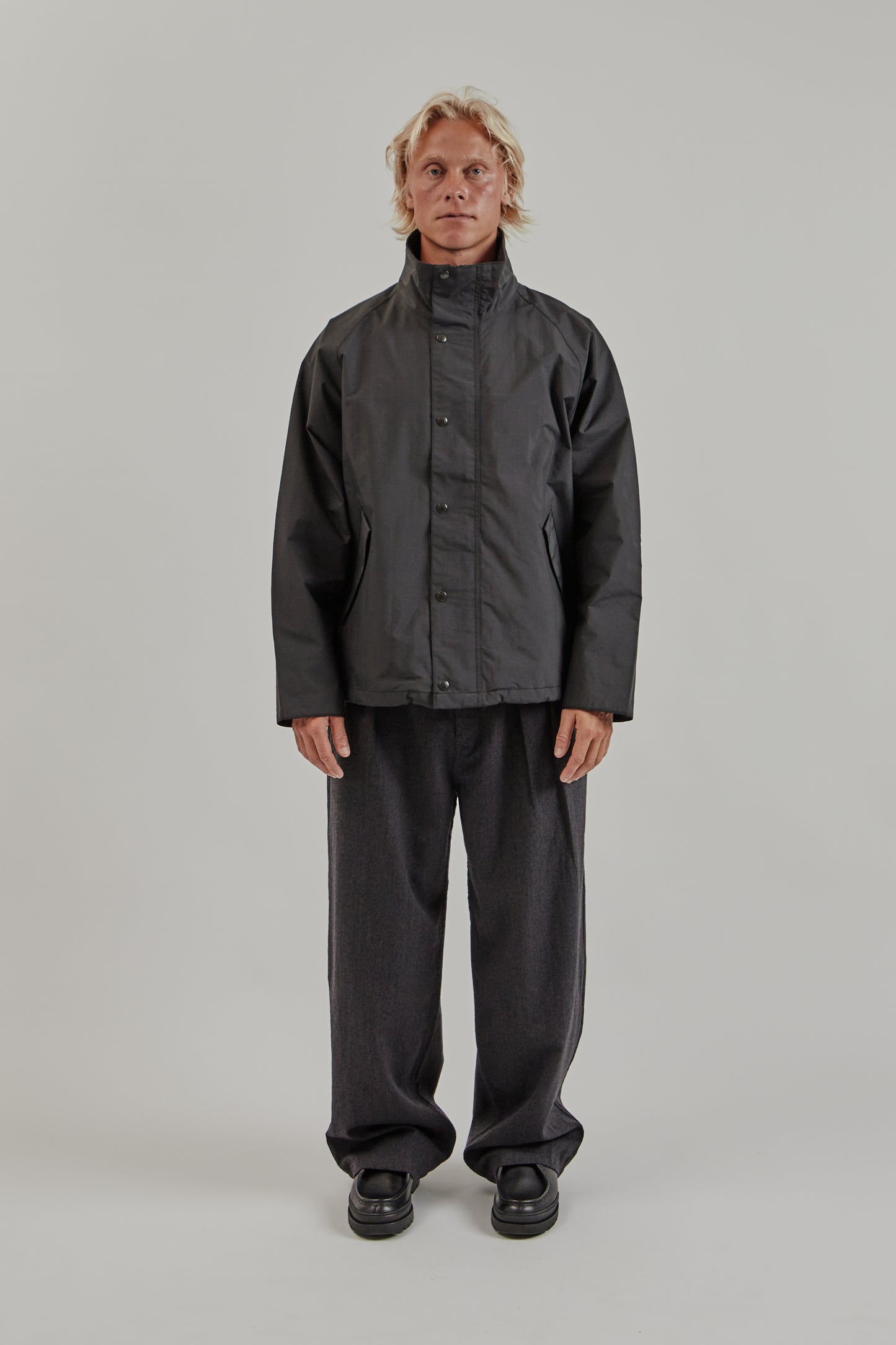 Nanamica FW25 2L Pertex Unlimited Field Short Jacket Black 1