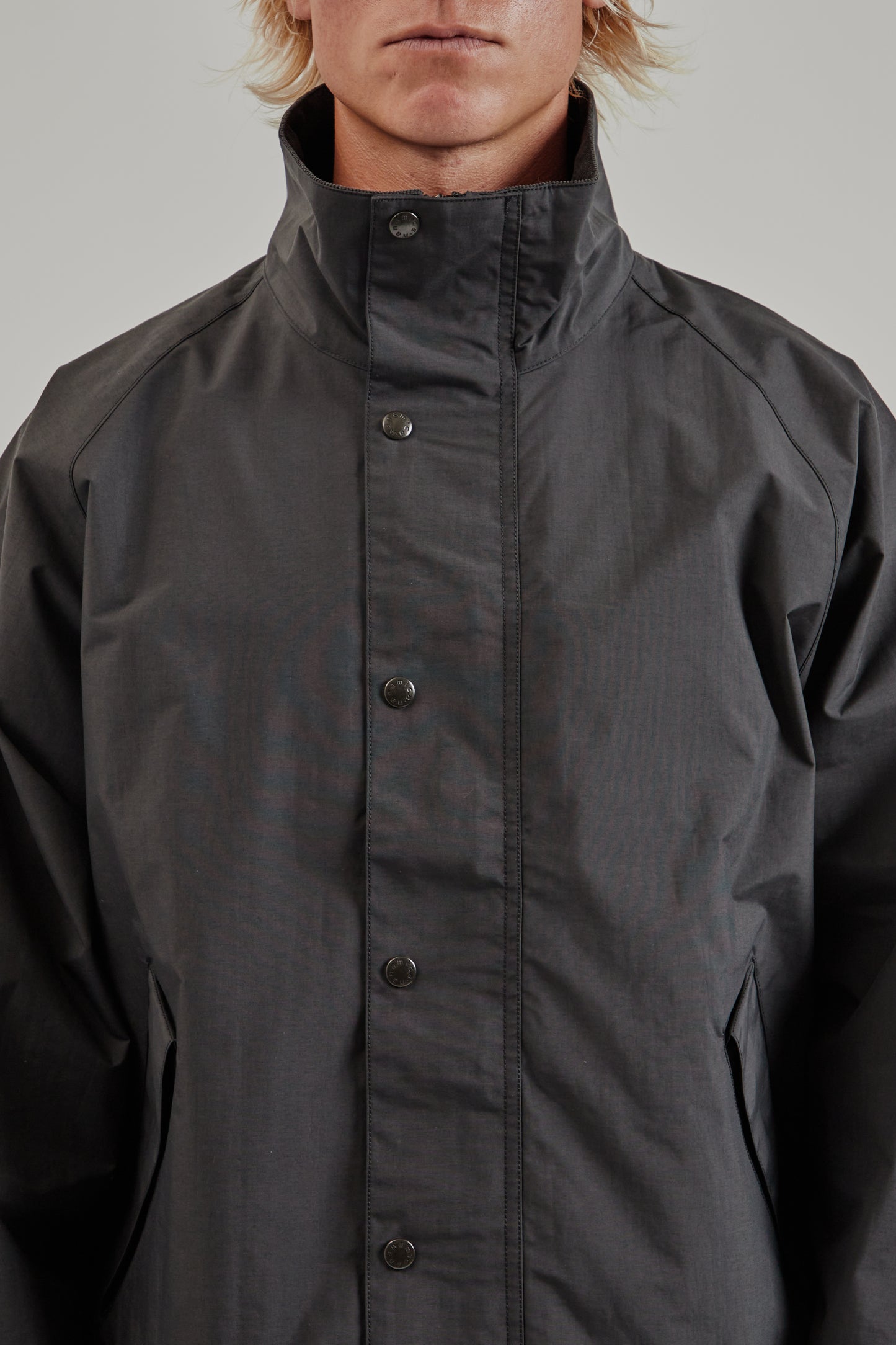 Nanamica FW25 2L Pertex Unlimited Field Short Jacket Black 6