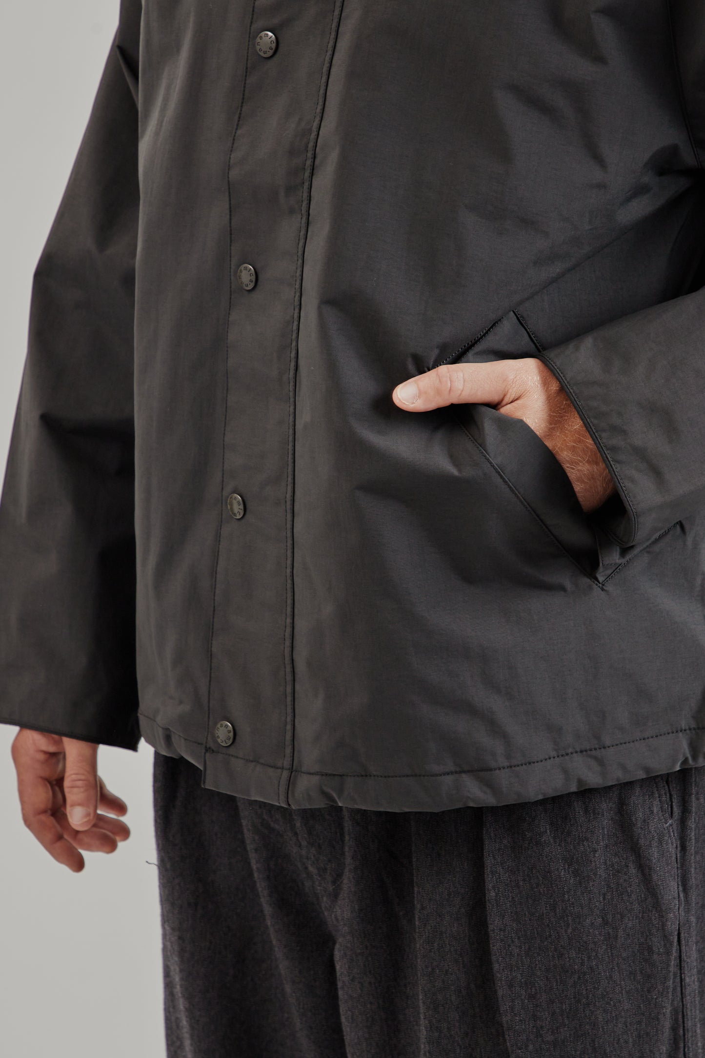 Nanamica FW25 2L Pertex Unlimited Field Short Jacket Black 9