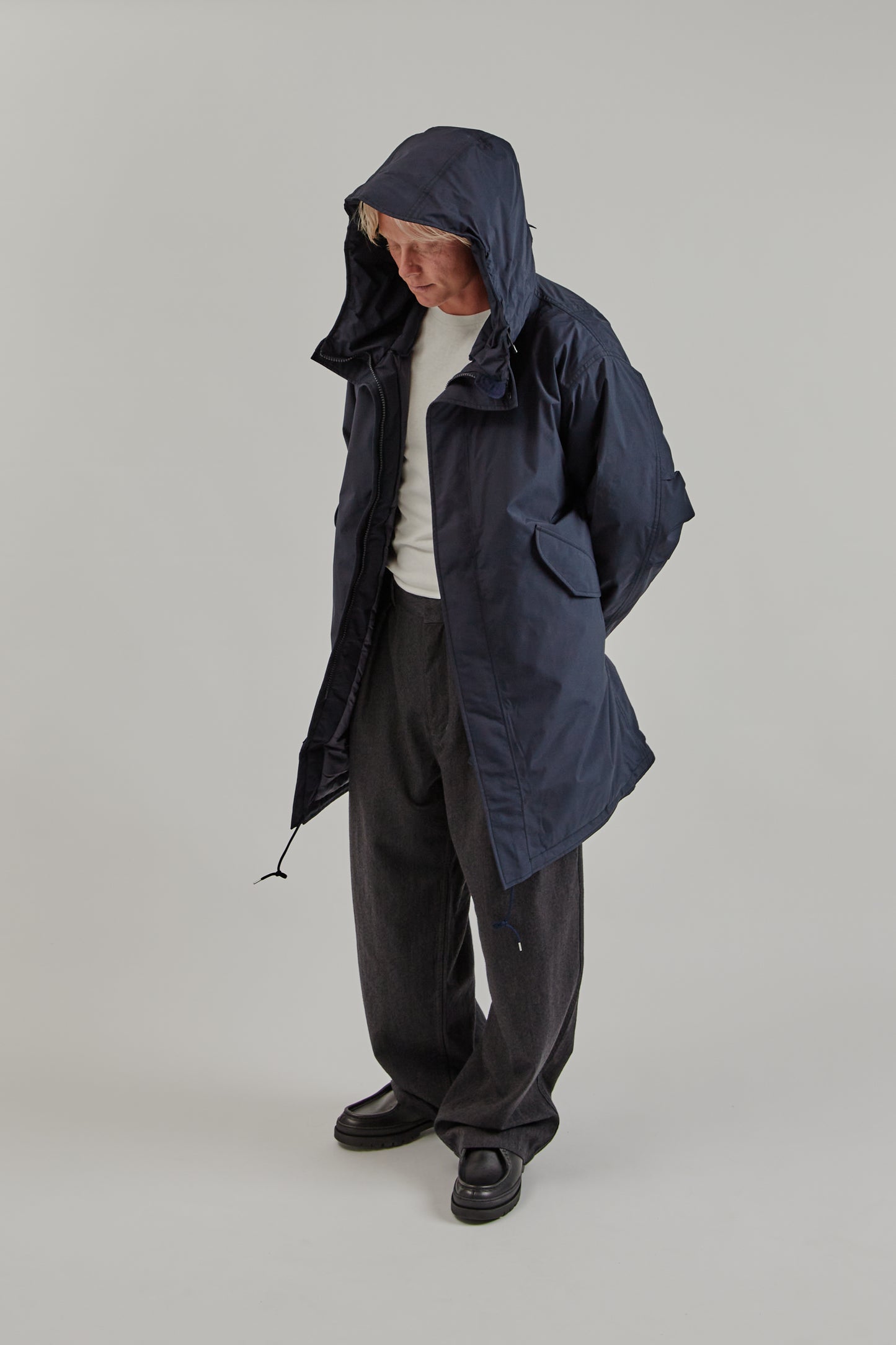 Nanamica FW25 Gore-Tex Long Down Coat Navy 17