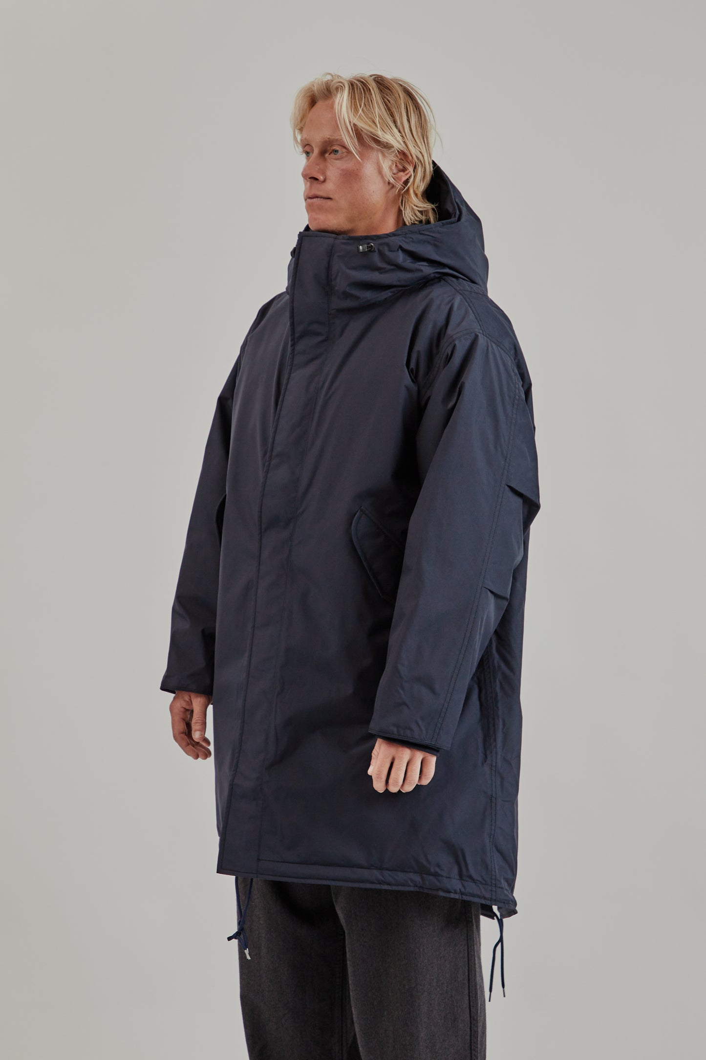 Nanamica FW25 Gore-Tex Long Down Coat Navy 3
