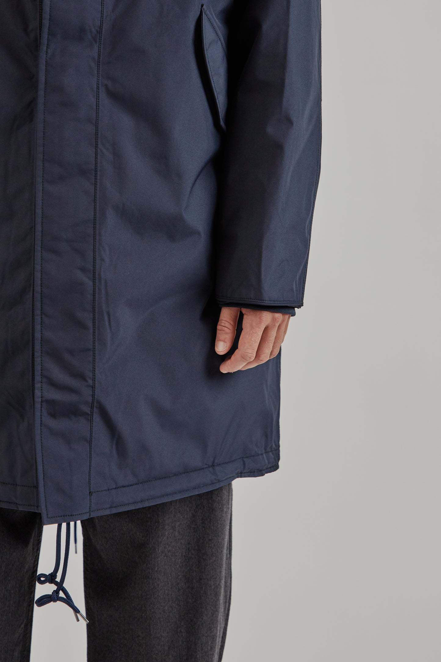 Nanamica FW25 Gore-Tex Long Down Coat Navy 7