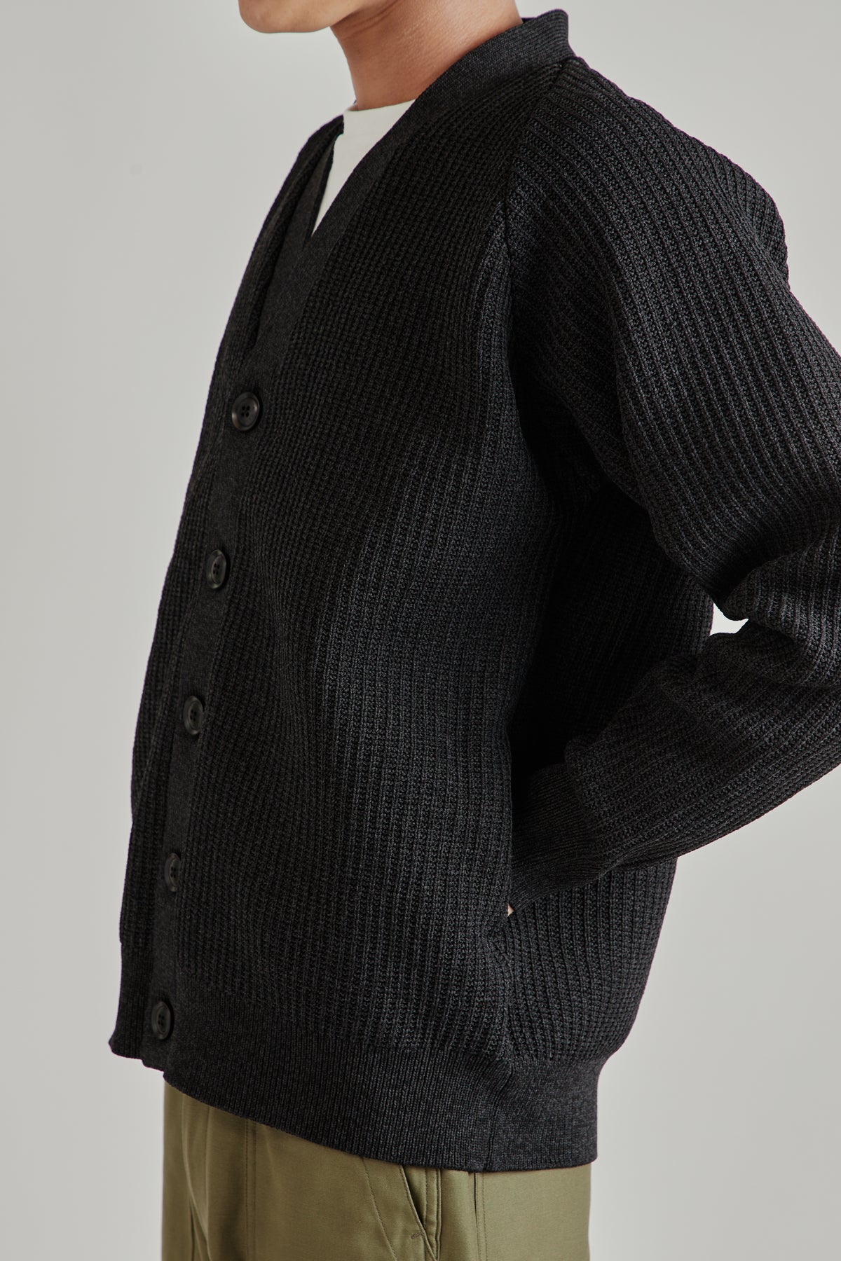 5G Knit Cardigan - Black