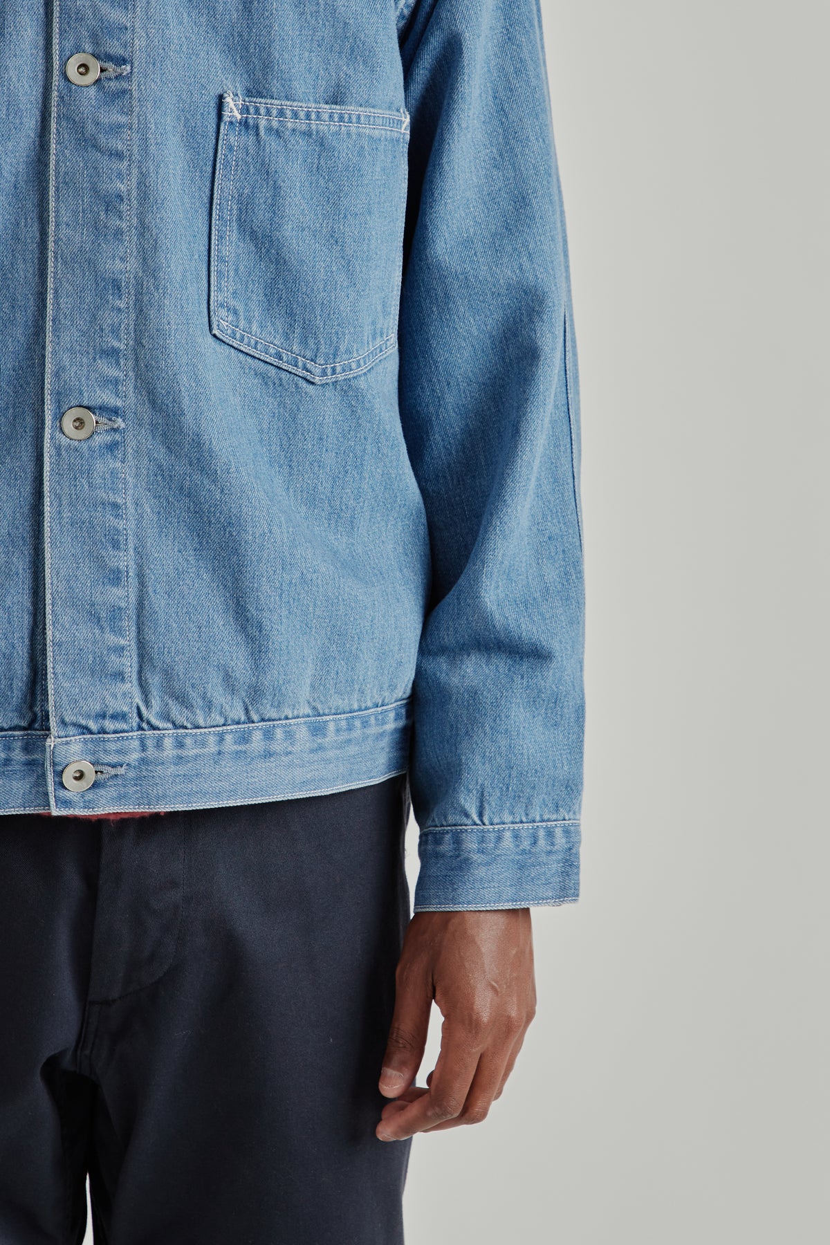 Short Denim Jacket - Indigo