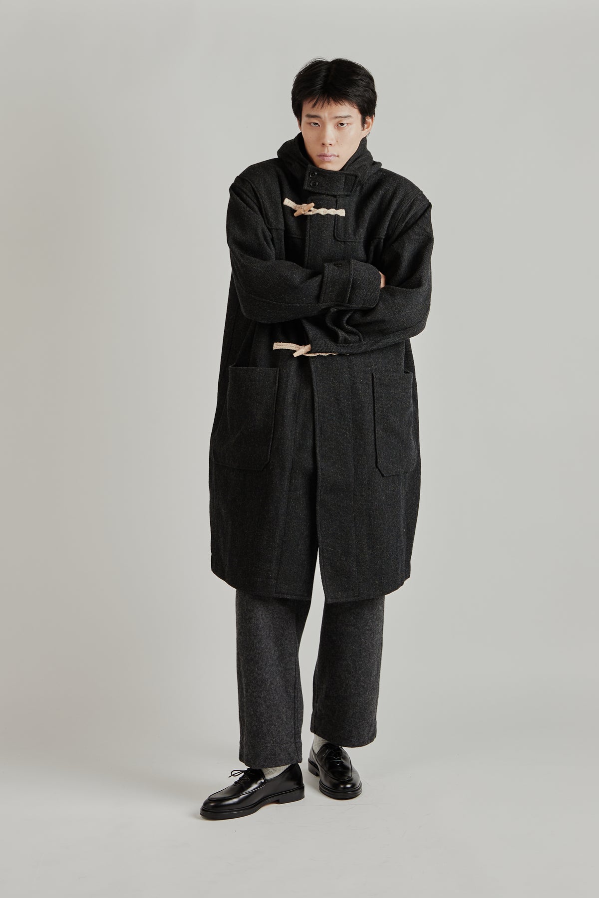 WINDSTOPPER Duffle Coat - Black