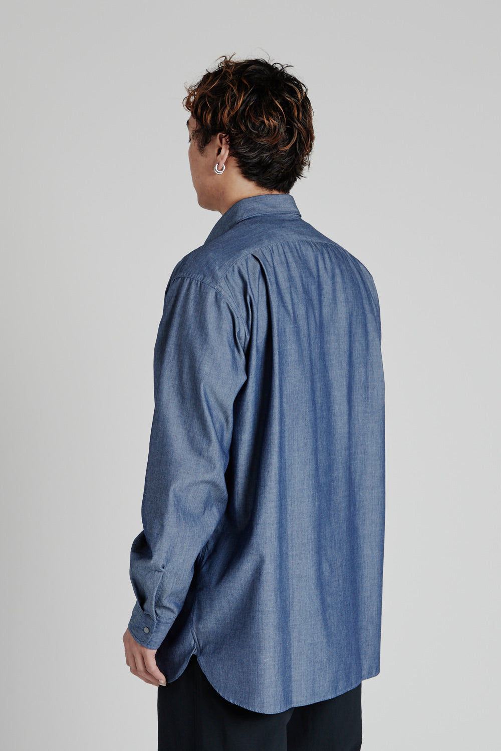 Regular Collar Chambray Shirt - Indigo - Wallace Mercantile Shop