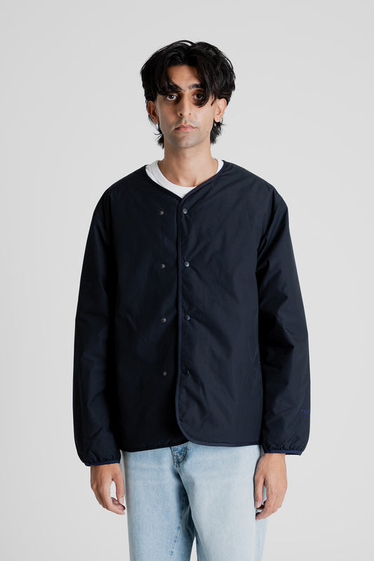 Nanamica Reversible Down Cardigan in Navy