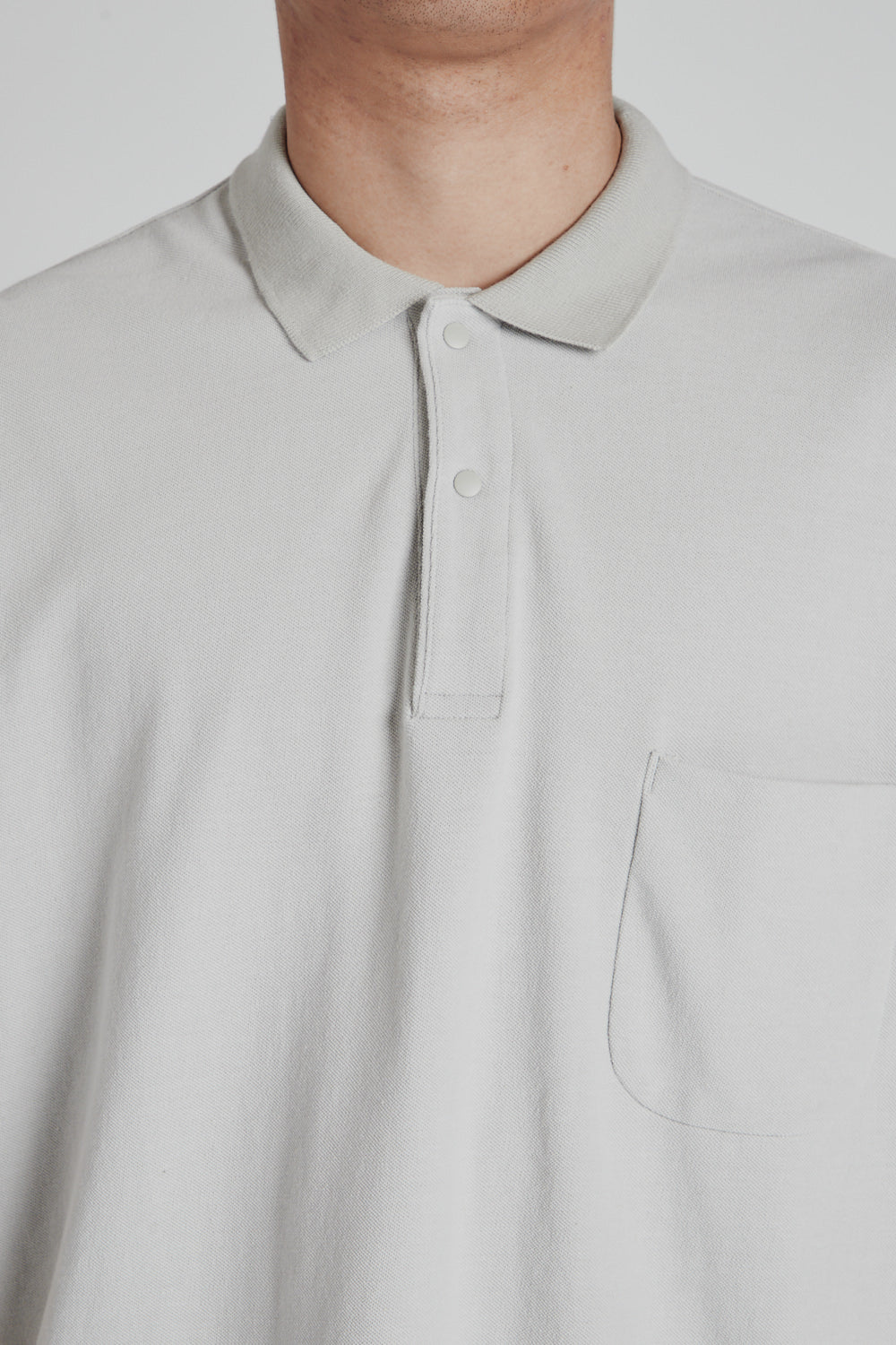 S/S Polo Shirt - Light Gray - Wallace Mercantile Shop
