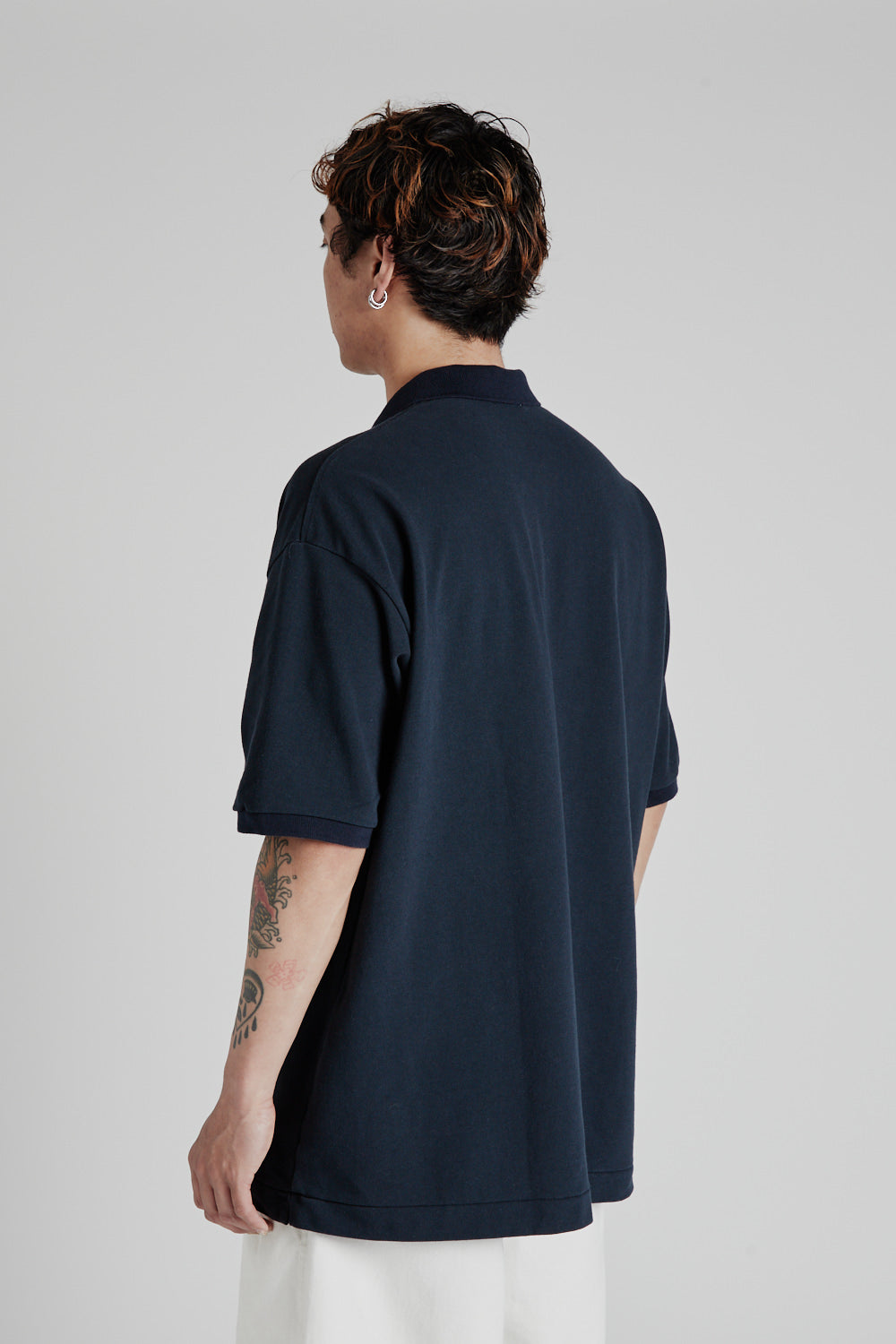 S/S Polo Shirt - Navy - Wallace Mercantile Shop