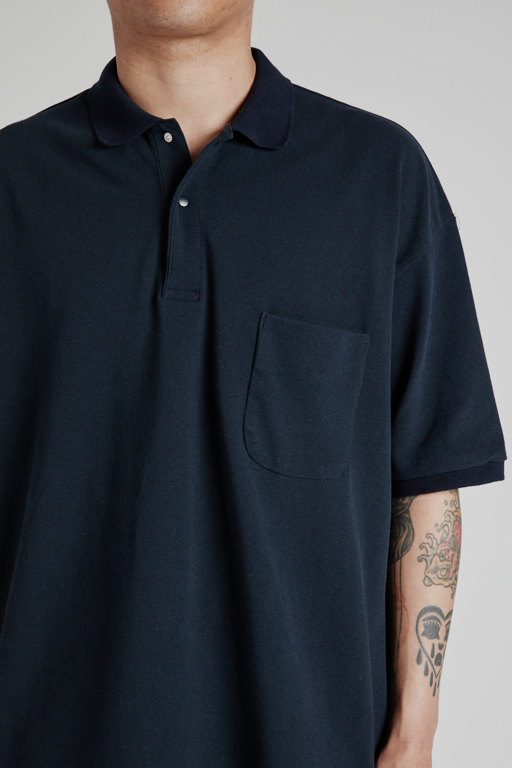 S/S Polo Shirt - Navy - Wallace Mercantile Shop