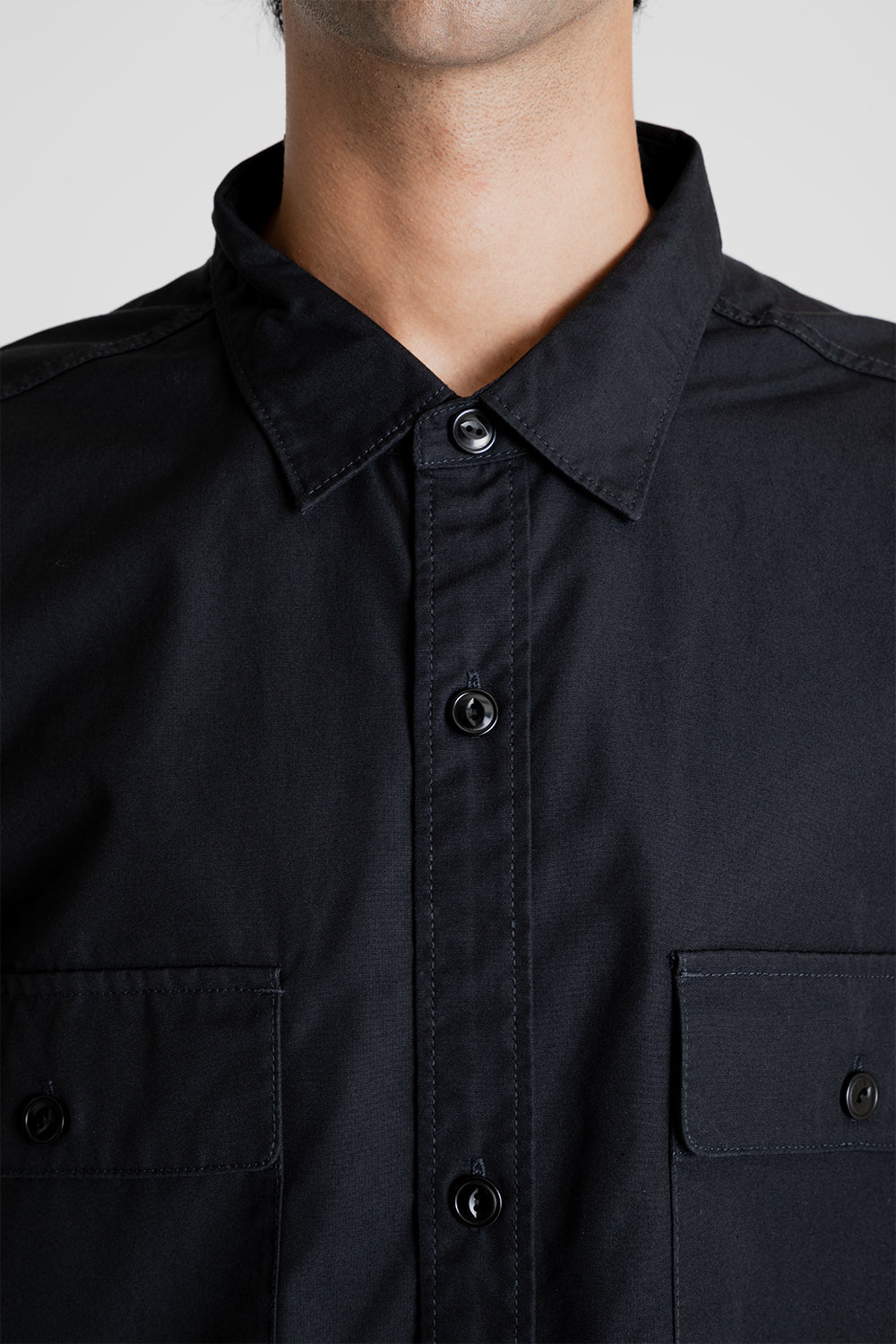 Nanamica Utility Light Wind Shirt in Black