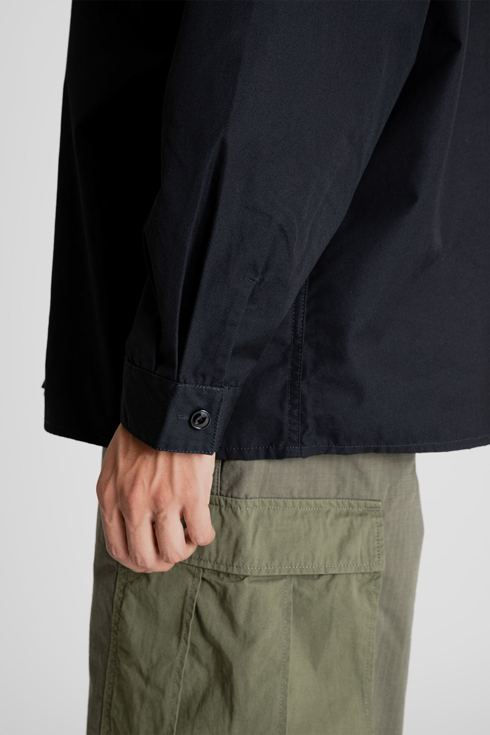 Nanamica Utility Light Wind Shirt in Black