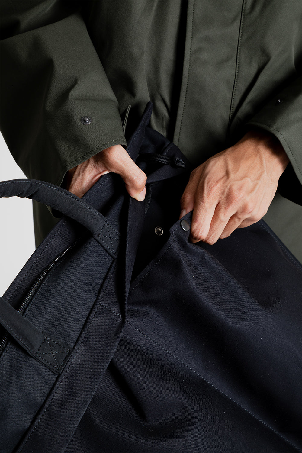 Nanamica Water Repellent Helmet Bag in Black