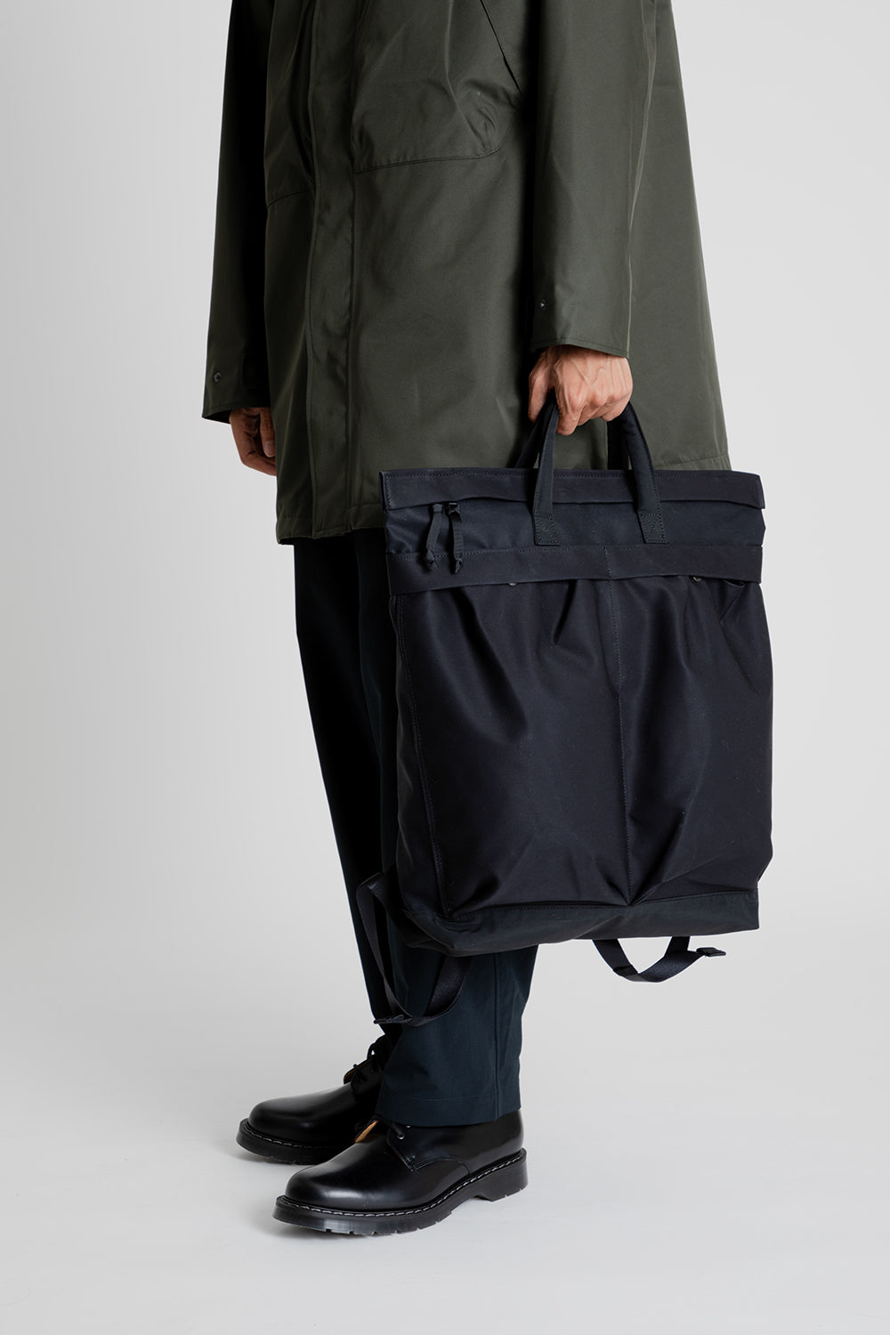 Nanamica Water Repellent Helmet Bag in Black