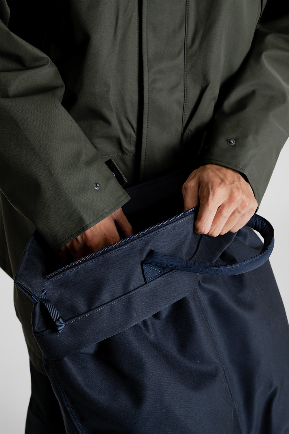 Nanamica Water Repellent Helmet Bag in Navy