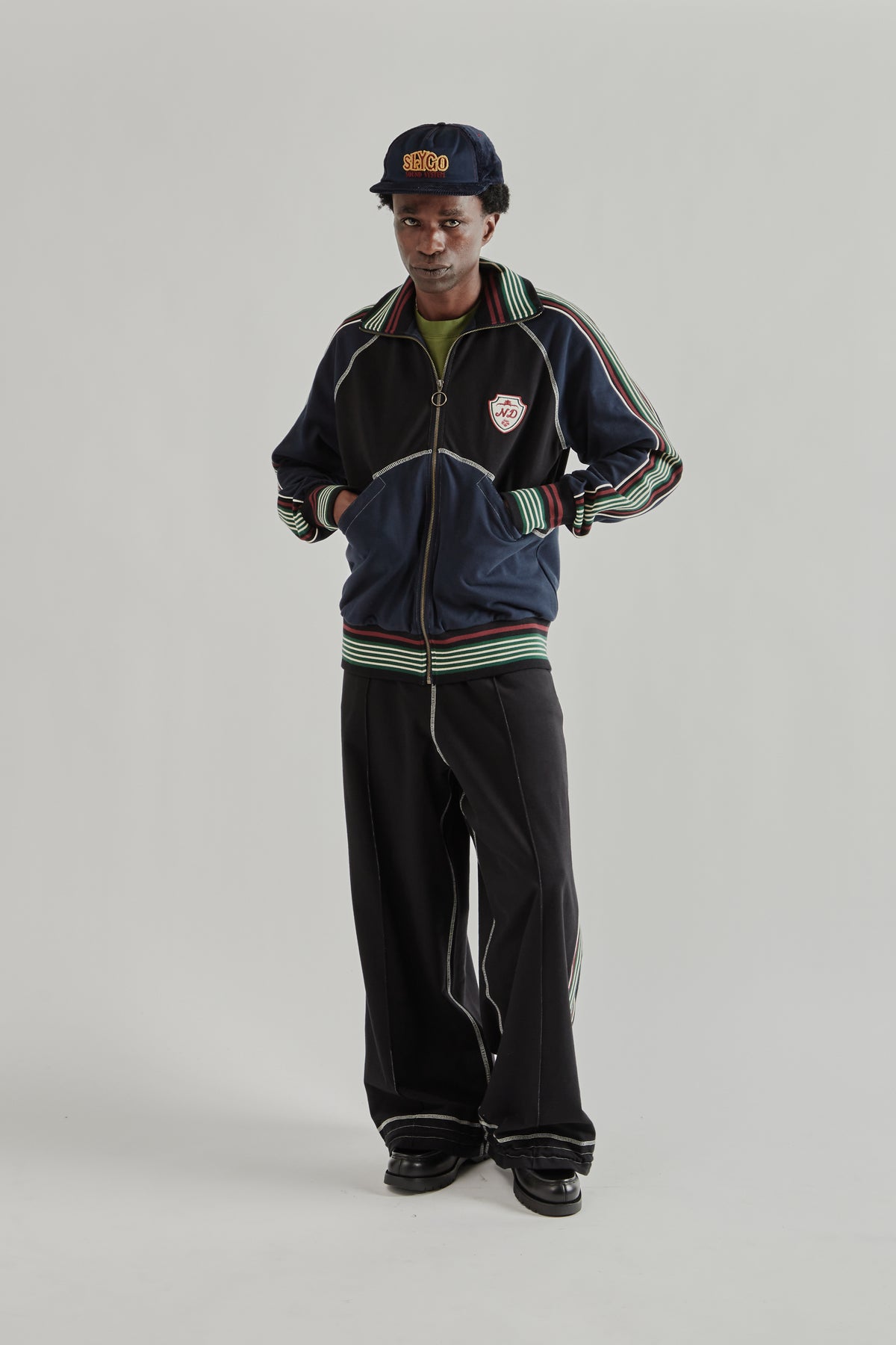 Nicholas Daley SS26 Track Top BlackNavy 3696