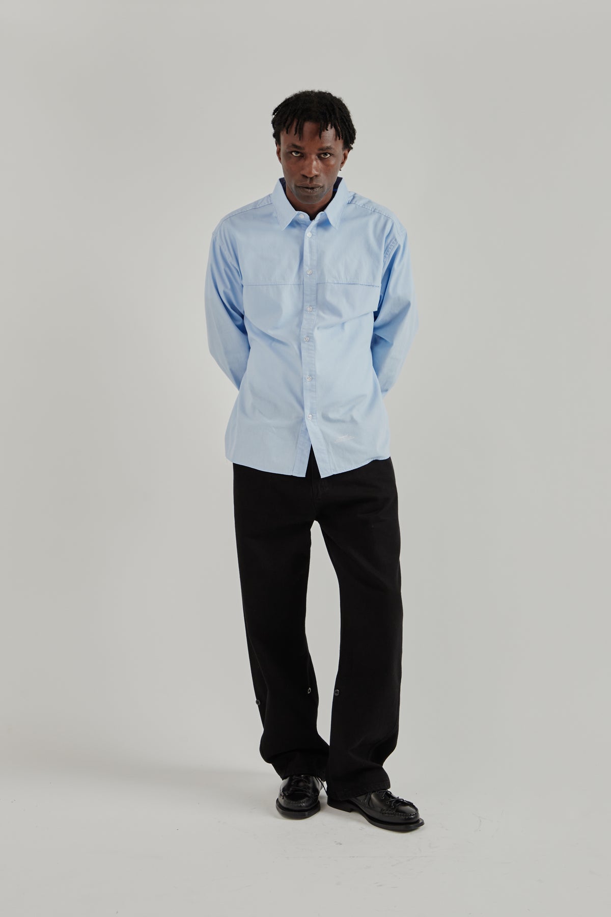 Observe SS26 Poplin Loop Shirt Blue0767
