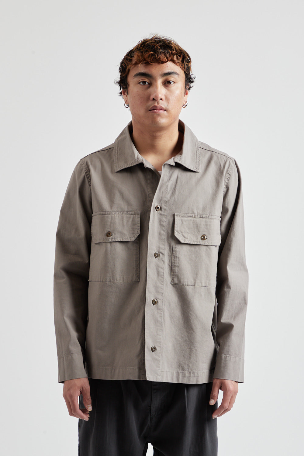 Cargo Overshirt - Cement Grey