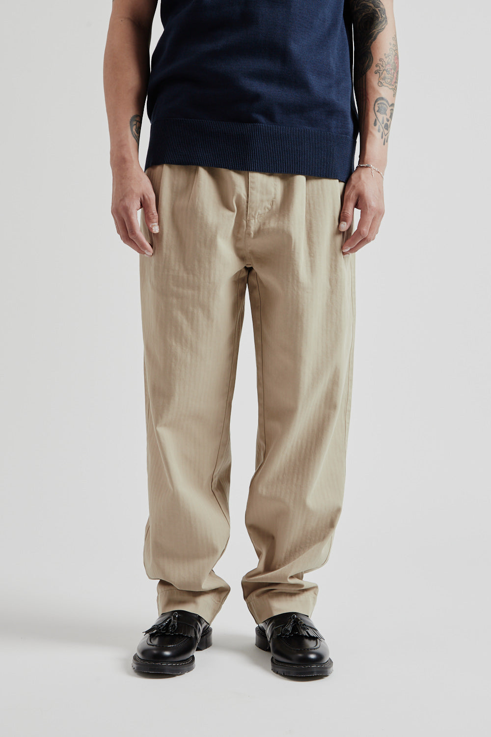 Parages Double Pleat Pants - Putty | Wallace Mercantile Shop