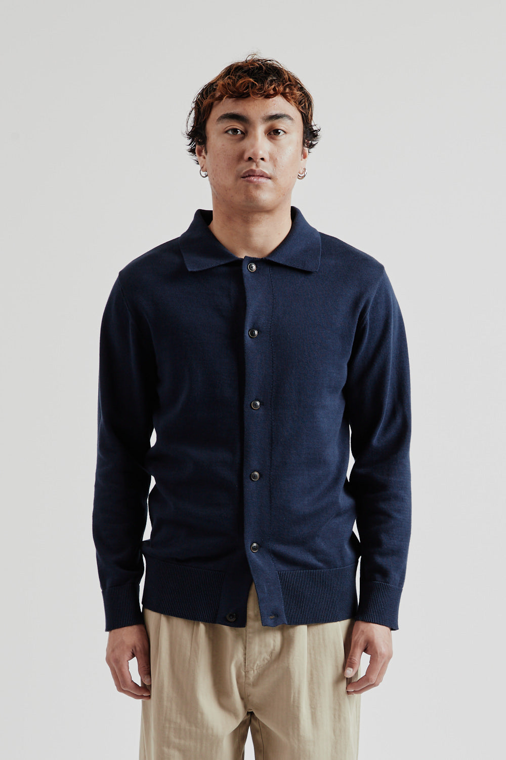 Harry Cardigan - Navy - Wallace Mercantile Shop