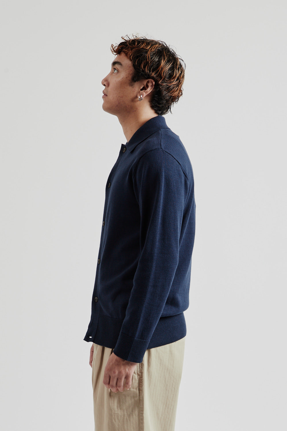 Harry Cardigan - Navy - Wallace Mercantile Shop
