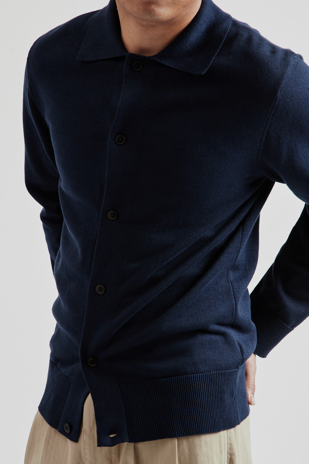 Harry Cardigan - Navy - Wallace Mercantile Shop