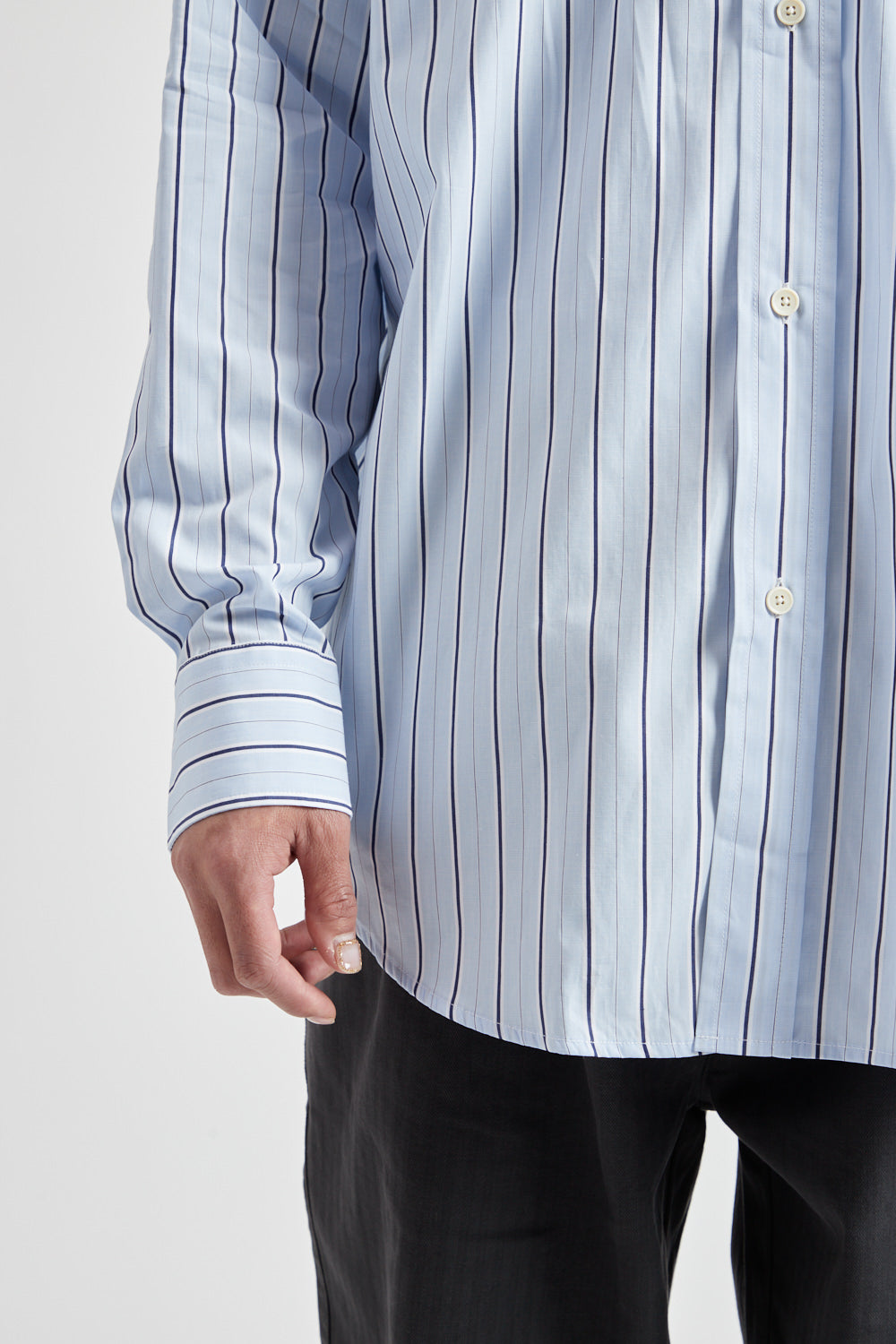 Joseph Stripes - Sky Blue/Navy Stripes - Wallace Mercantile Shop