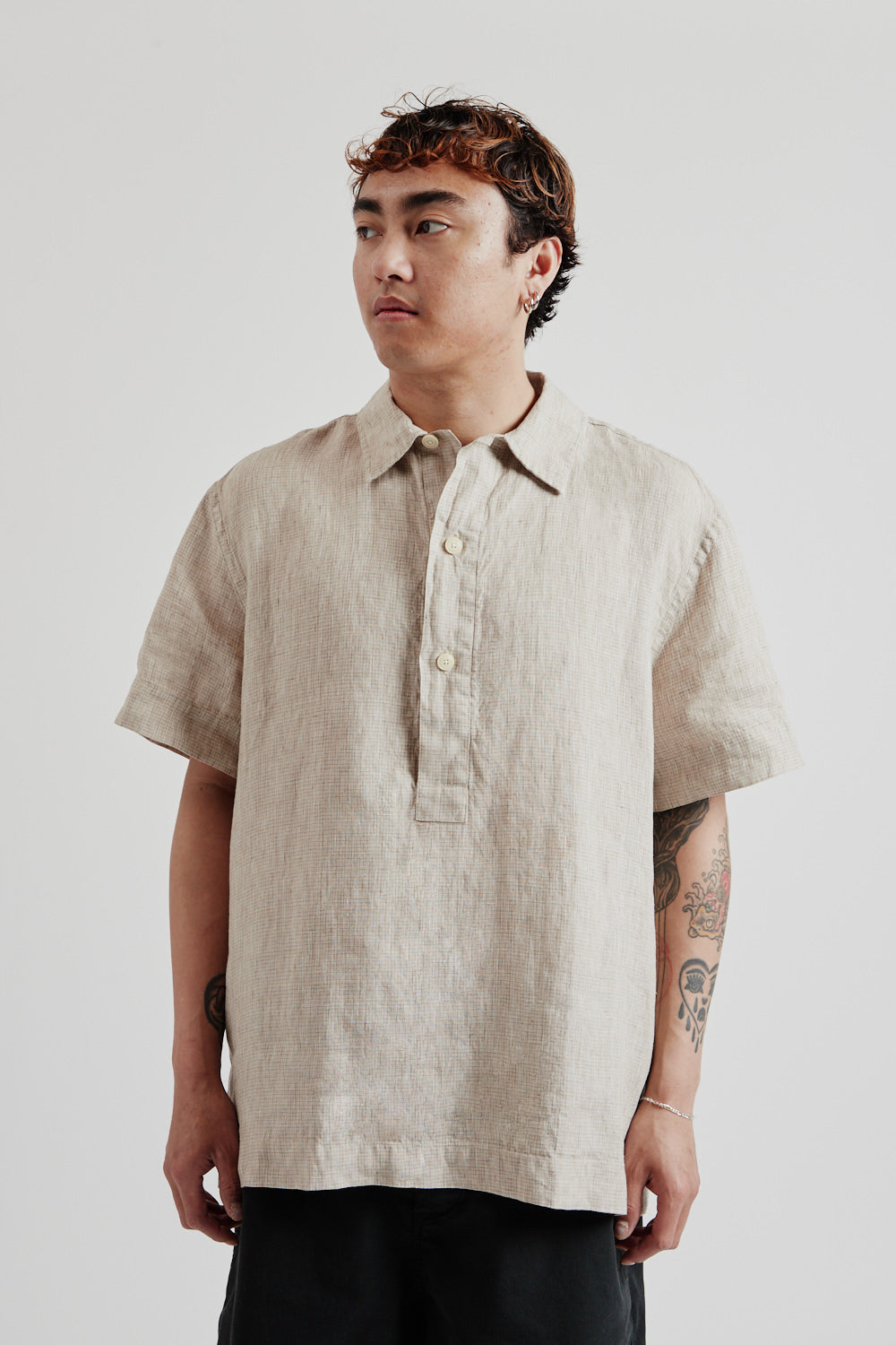 Royan Shirts - Off White/Beige Checks