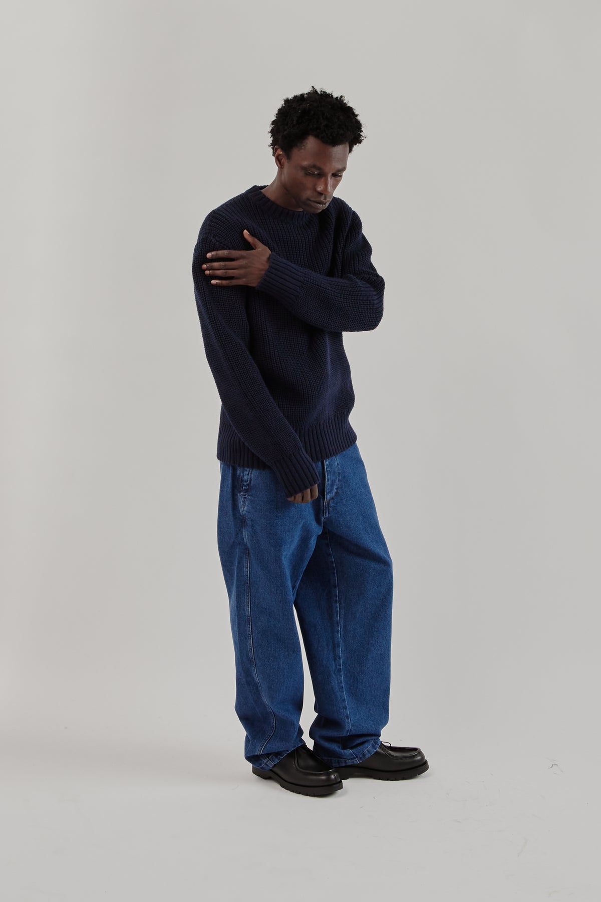 Parages FW25 Fisher Jumper Navy 1