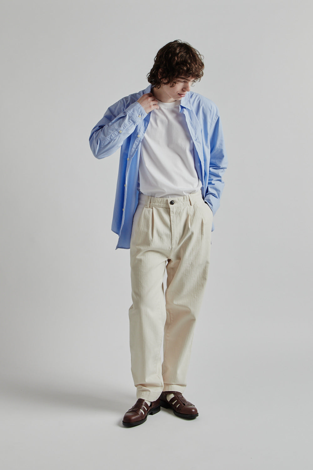 Joseph Shirt - Light Blue - Wallace Mercantile Shop