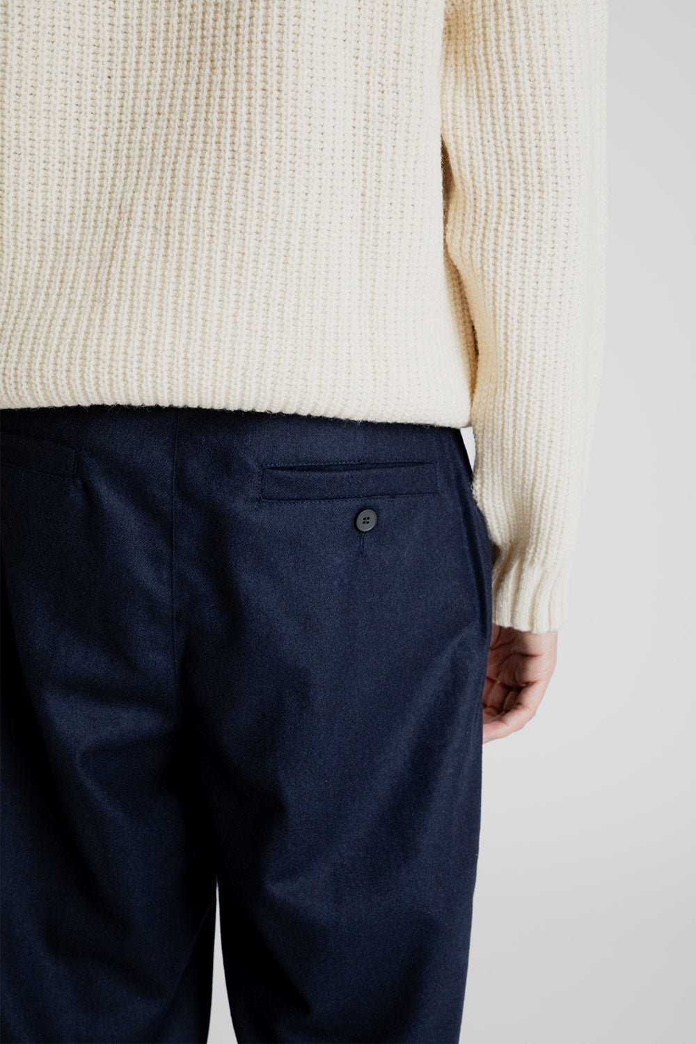 Parages Tom Flannel Pants in Navy