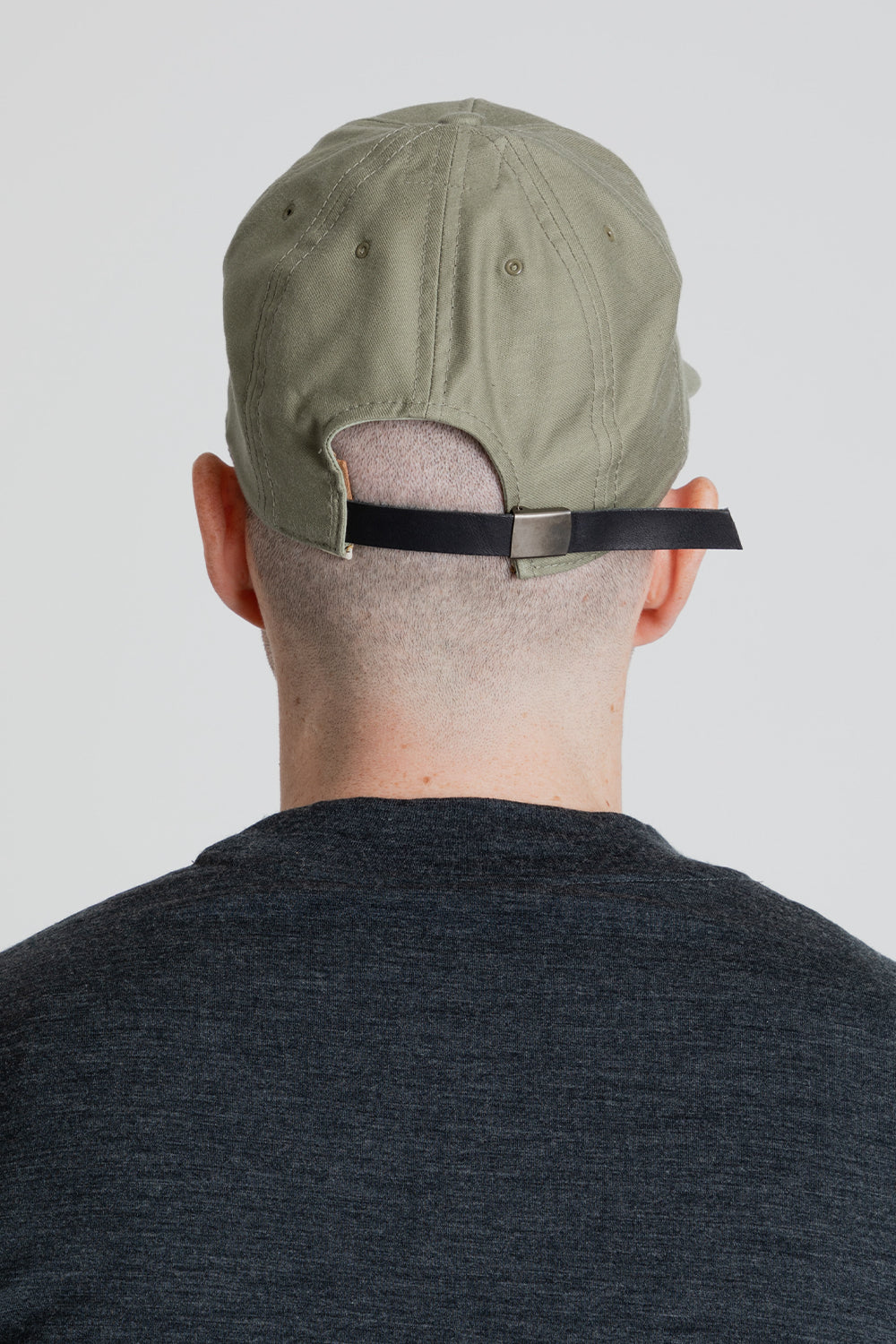 Poten Back Satin Cap in Olive